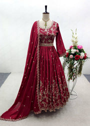 Designer Party Wear Gown With Beautiful Dupatta