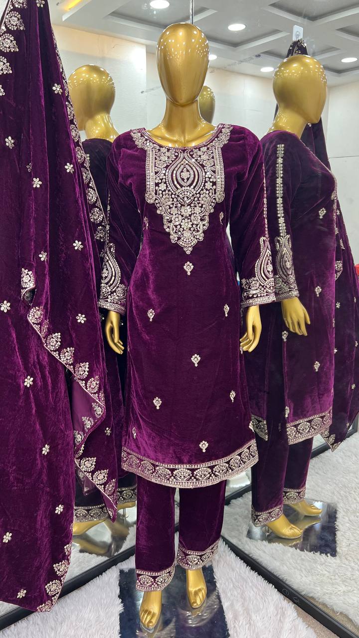 Designer Party Wear Look Top-Dupatta And Bottom