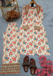Designer Party Wear Look Printed & Embroidered Co-ord Set