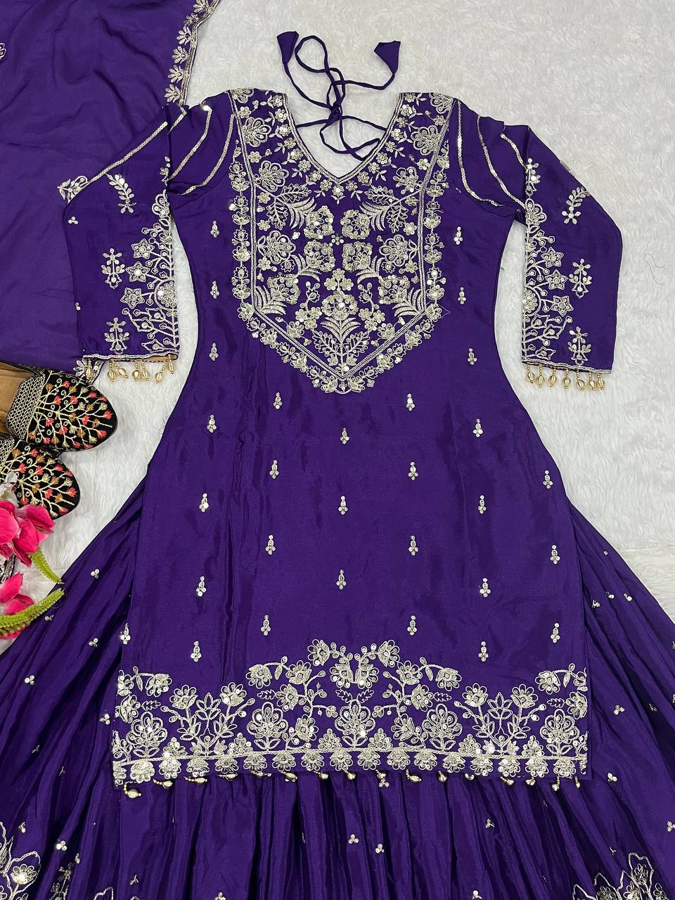 Party Wear Designer Top-Bottom And Beautiful Dupatta