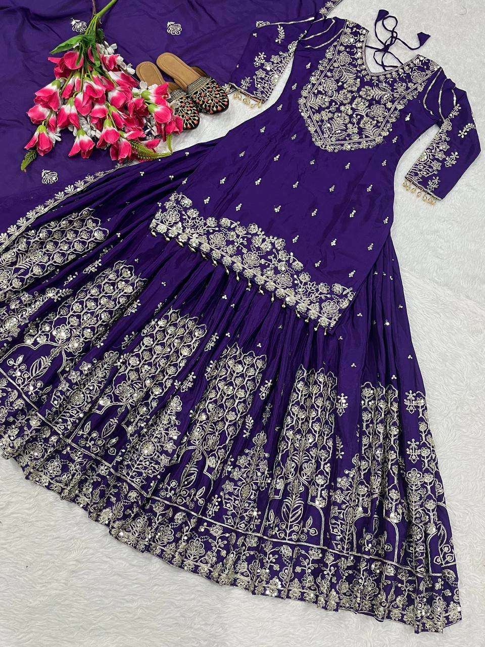 Party Wear Designer Top-Bottom And Beautiful Dupatta