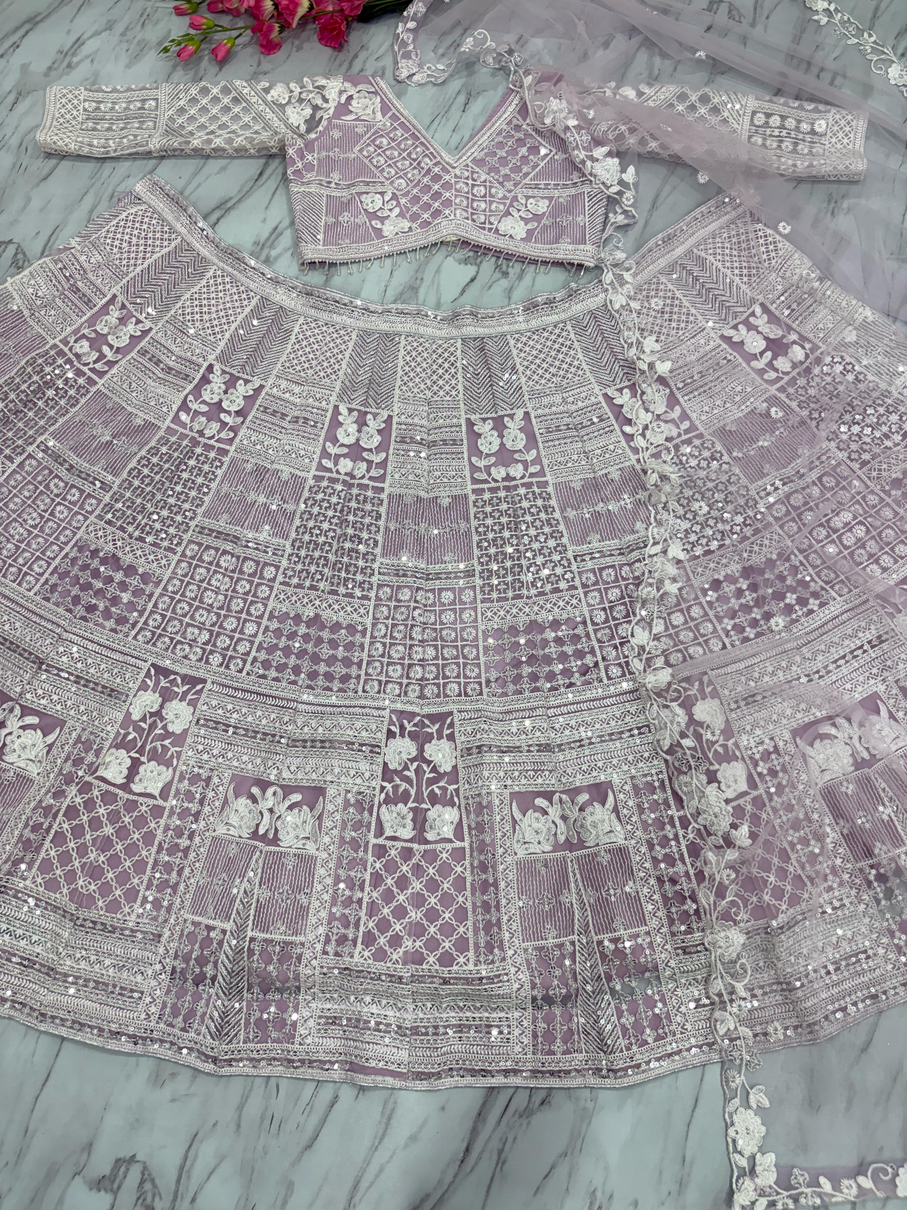 Party Wear Designer Lehenga Choli With Resham Embroidery Work