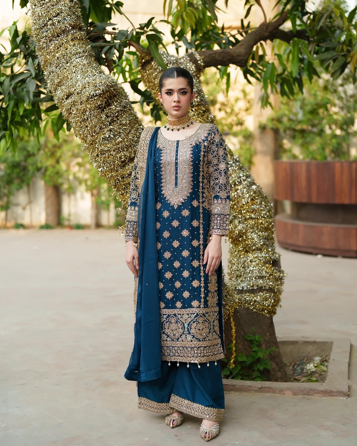 Party Wear Designer Mother Daughter Combination Design