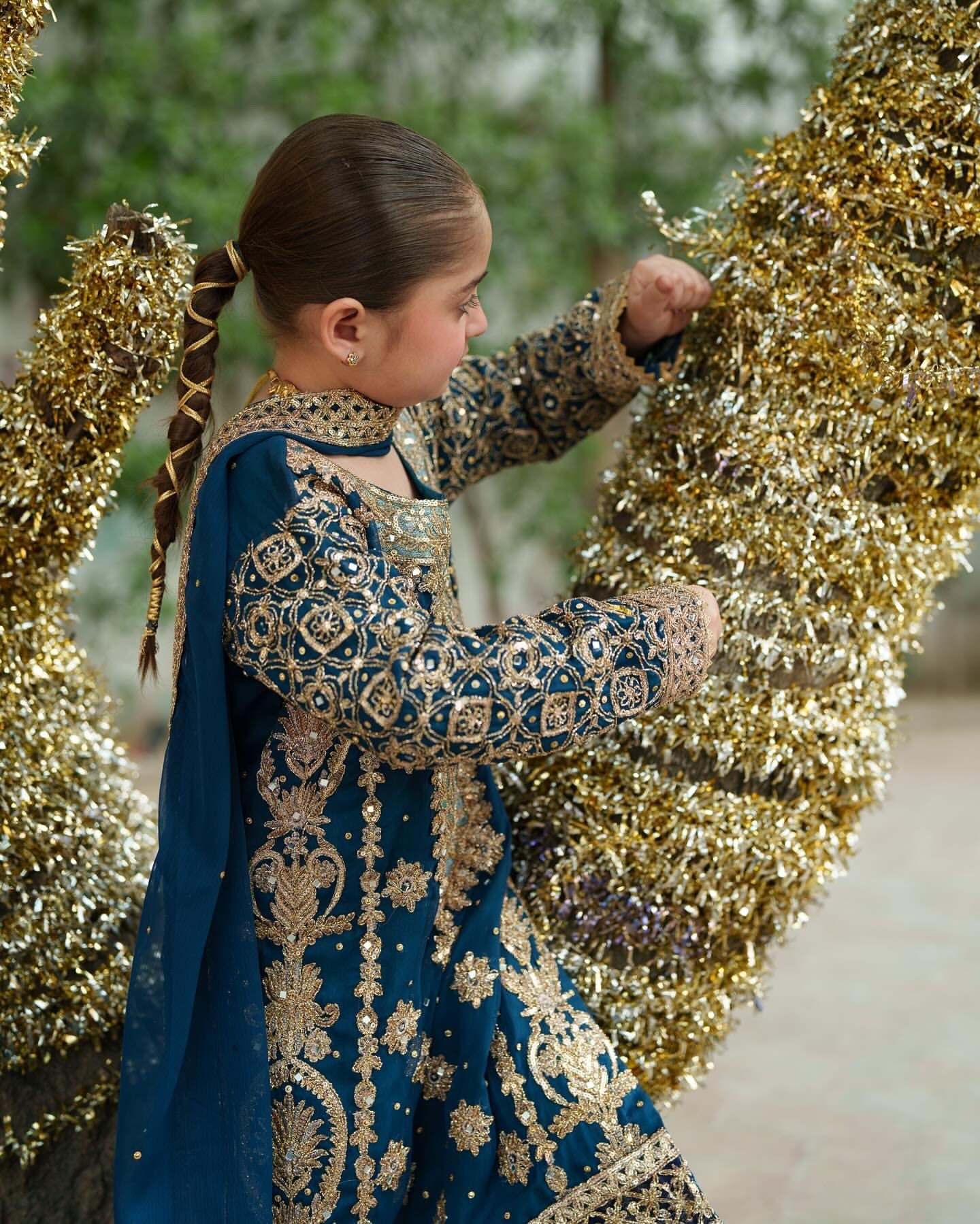 Party Wear Designer Mother Daughter Combination Design
