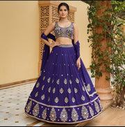 Wedding Wear Beautiful Lehenga Choli With Embroidery Sequence Work