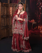 Designer Party Wear Look Top Plazzo & Beautiful Dupatta