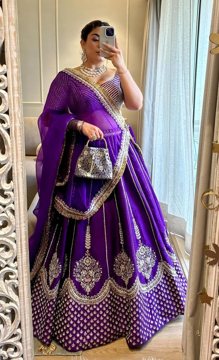 Designer Lehenga Choli With Embroidery Sequence Work