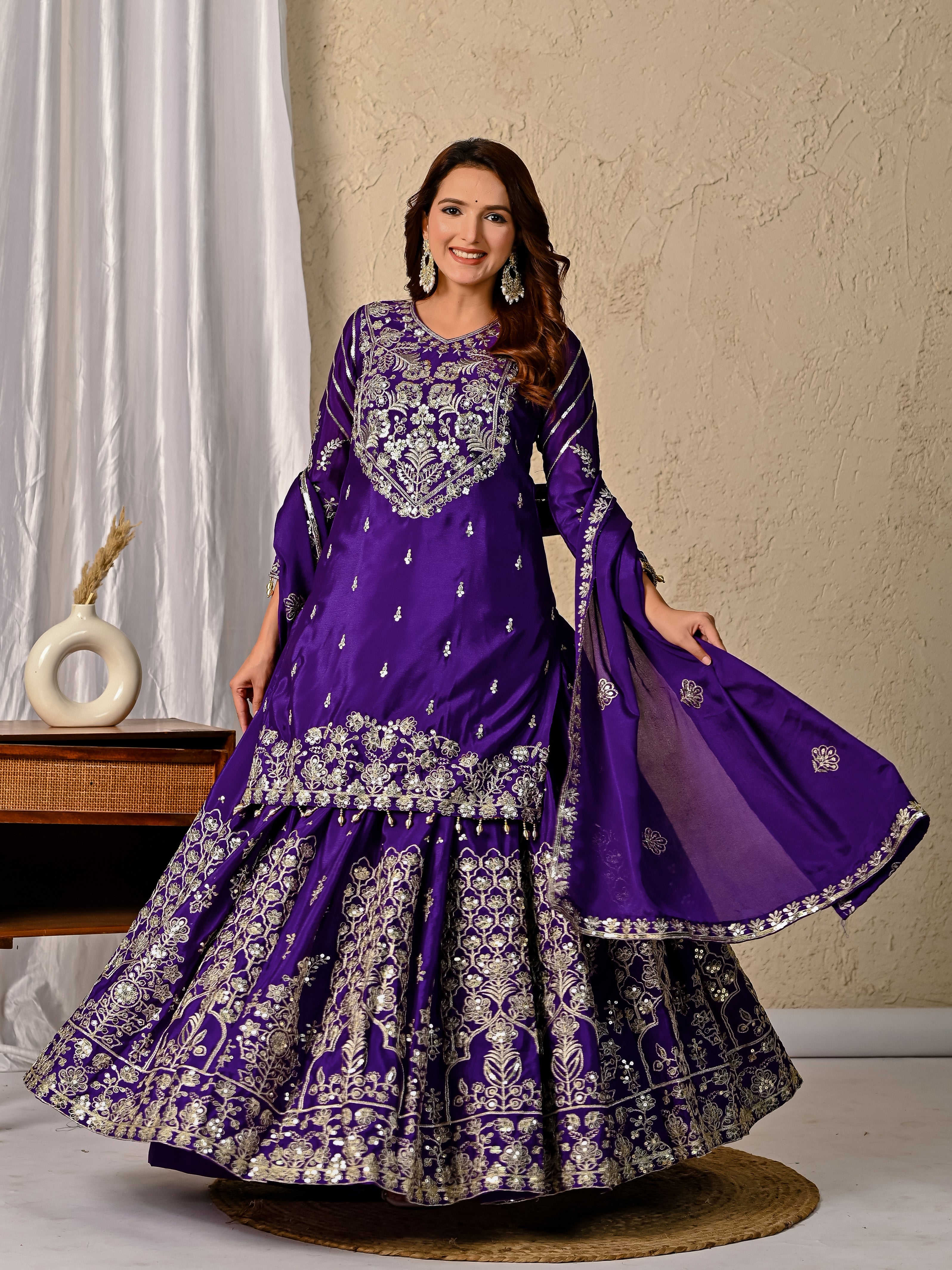 Party Wear Designer Top-Bottom And Beautiful Dupatta