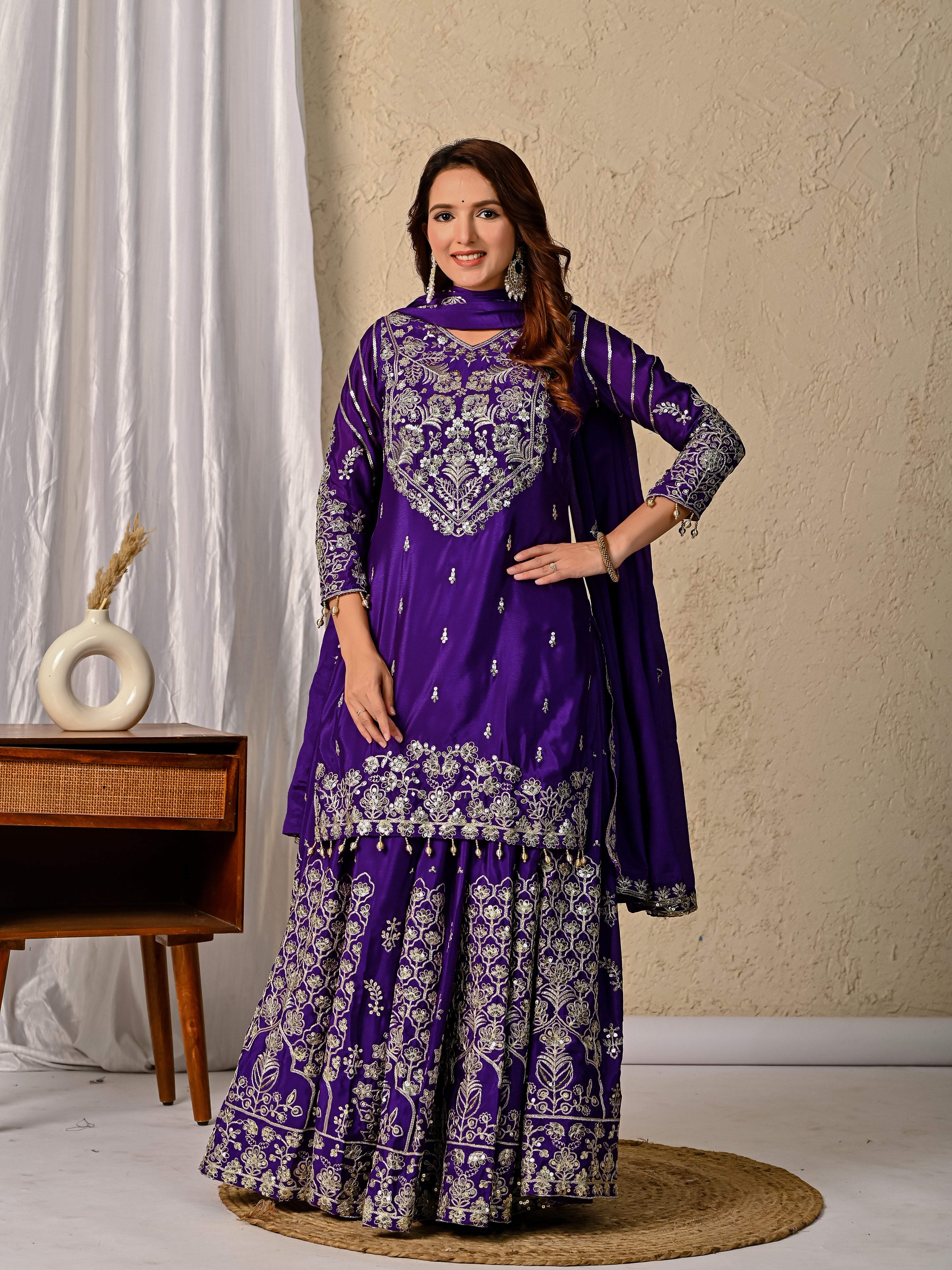 Party Wear Designer Top-Bottom And Beautiful Dupatta