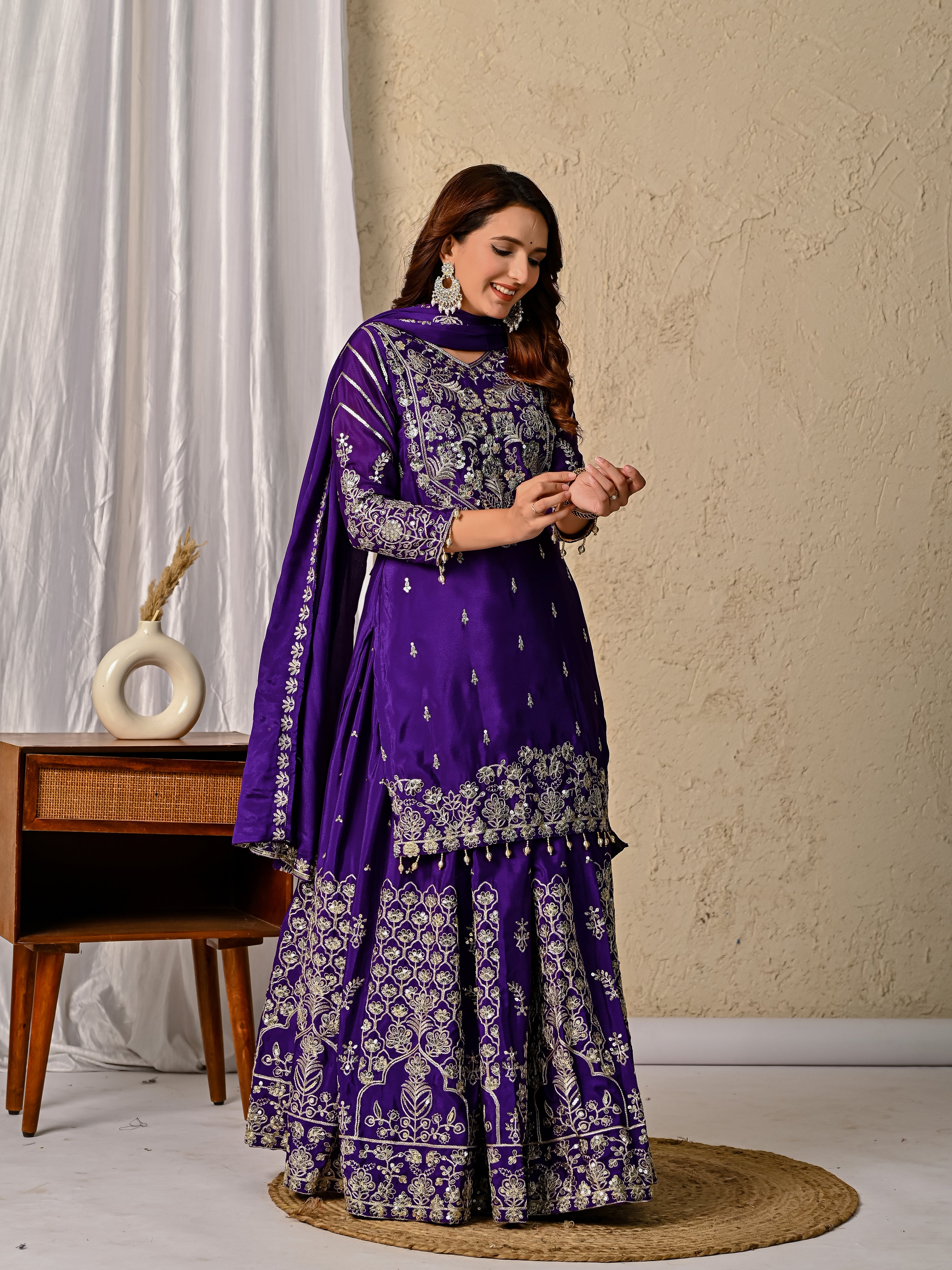 Party Wear Designer Top-Bottom And Beautiful Dupatta