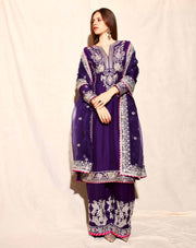 Designer Party Wear Suit Set With Embroidery Work