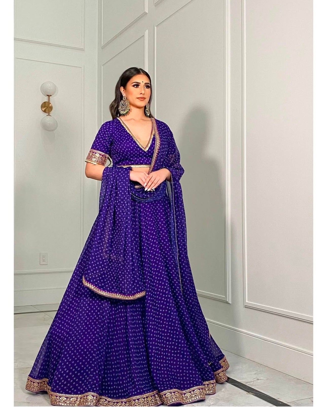 Designer Party Wear Lehenga Choli With Zari Thread Border Work