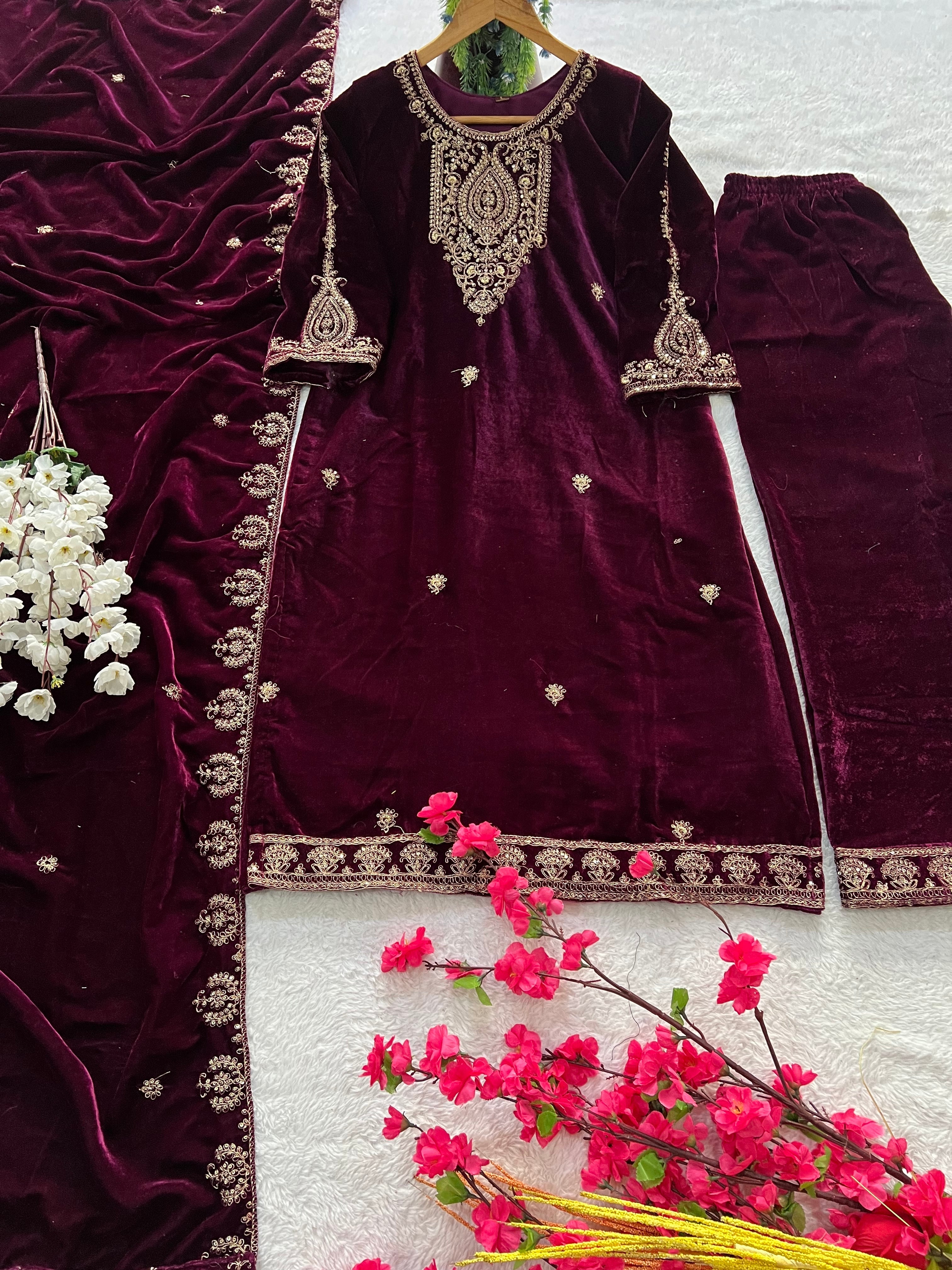 Party Wear Beautiful Top-Bottom And Beautiful Dupatta