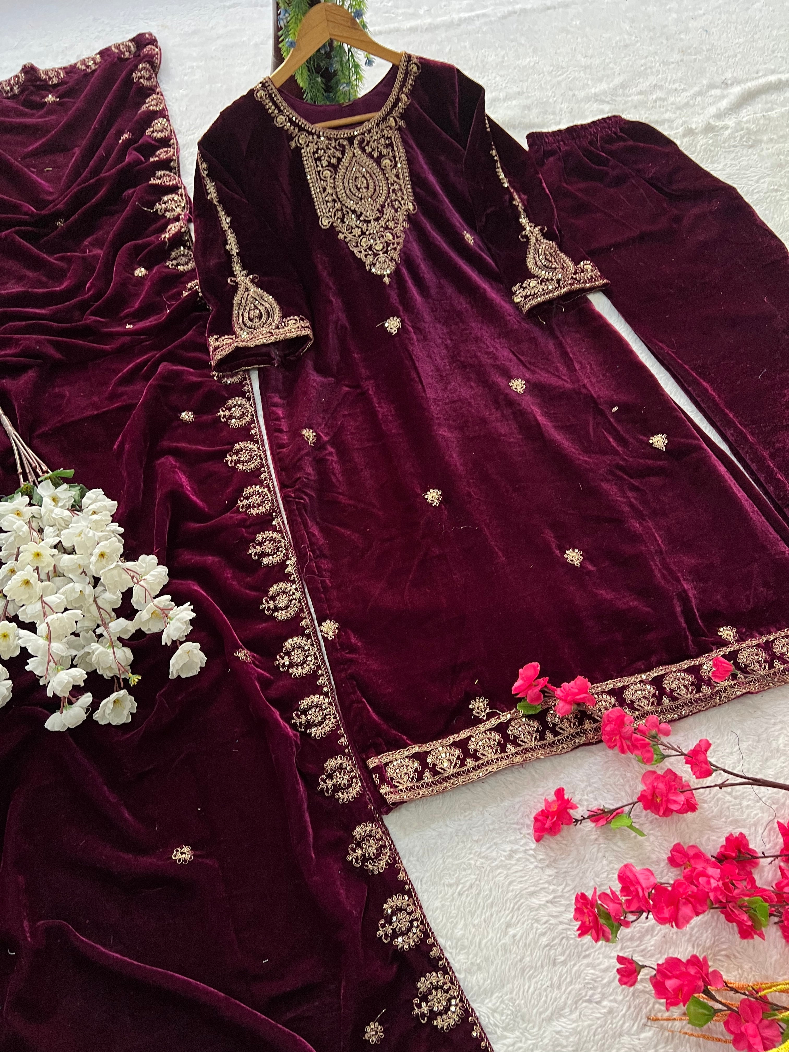 Party Wear Beautiful Top-Bottom And Beautiful Dupatta