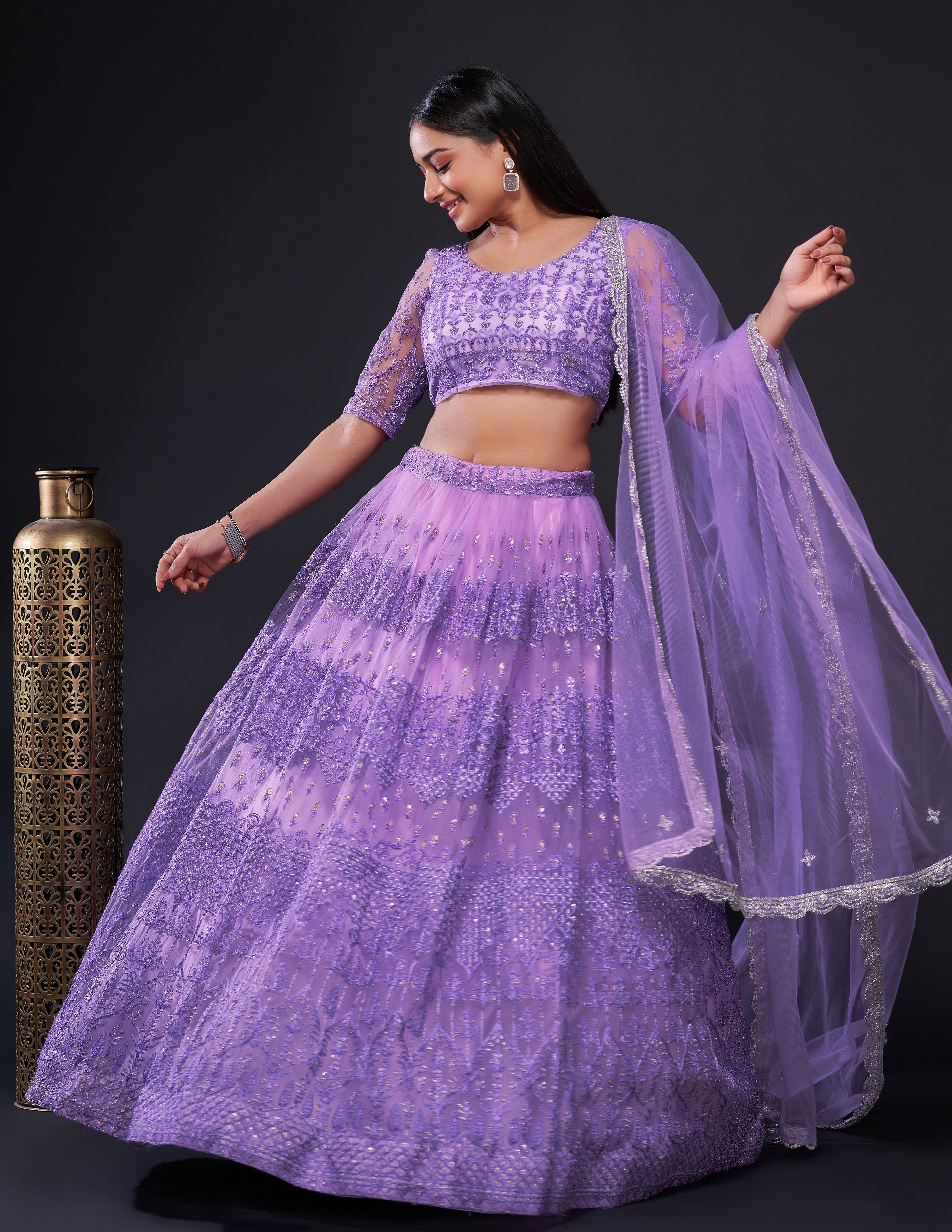 Designer Party Wear Lehenga Choli With Sequence work