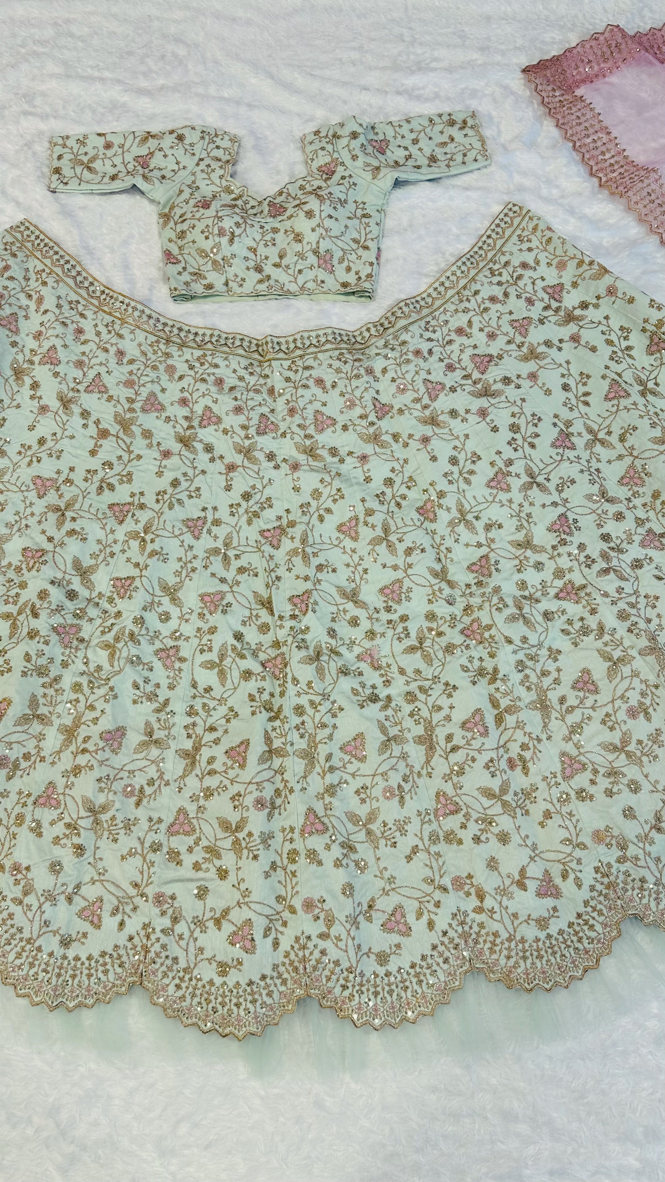 Party Wear Designer Lehenga Choli With Thread & Dori work