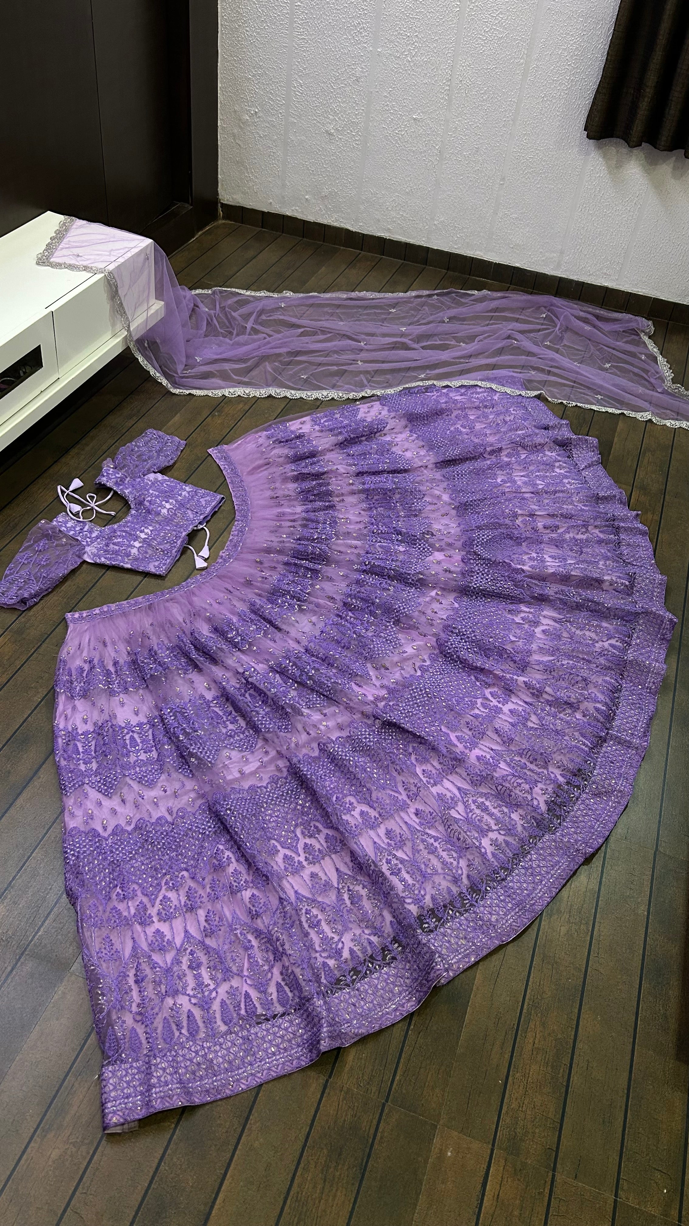 Designer Party Wear Lehenga Choli With Sequence work