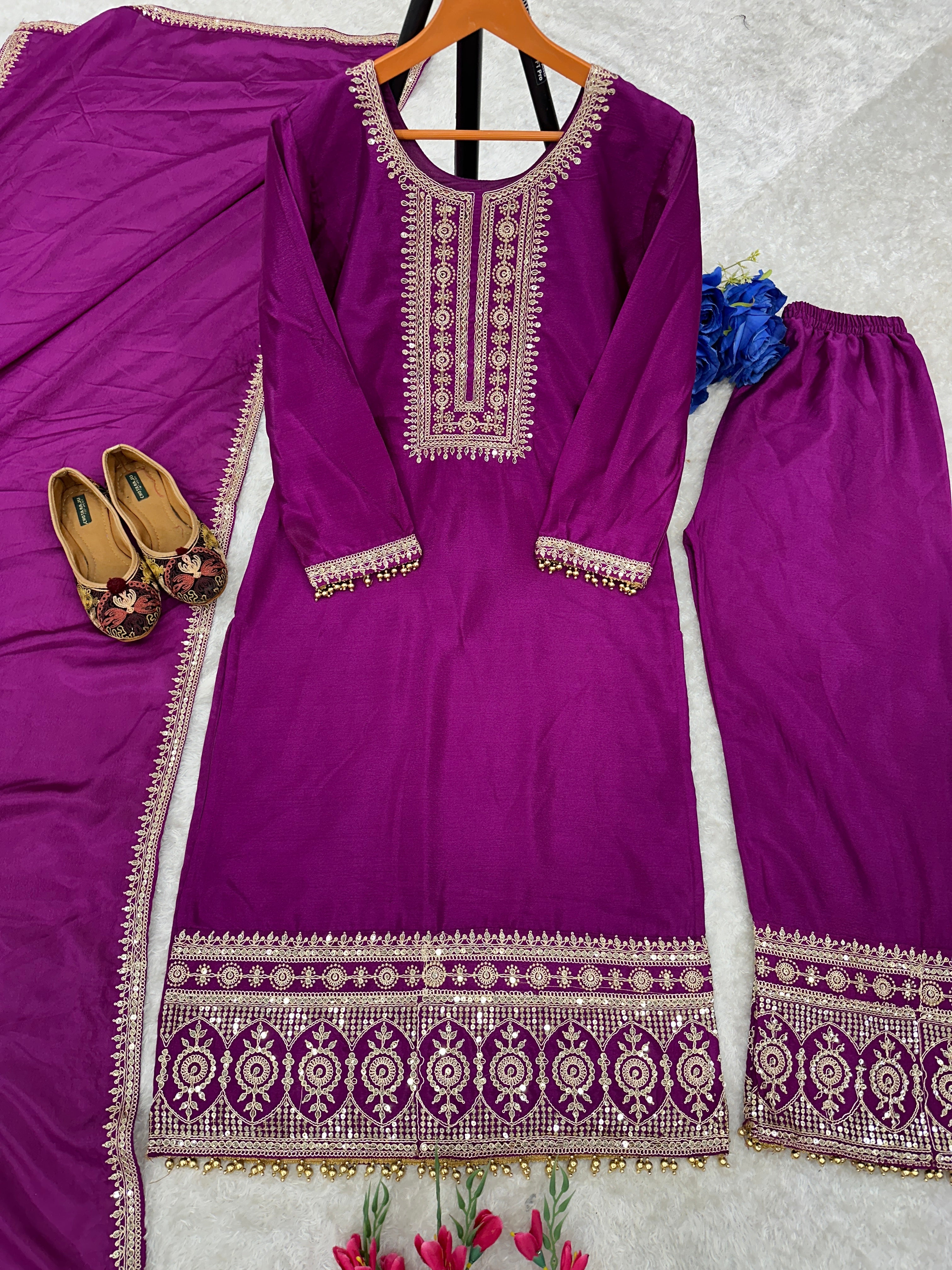 Party Wear Designer Top And Bottom With Fancy Dupatta