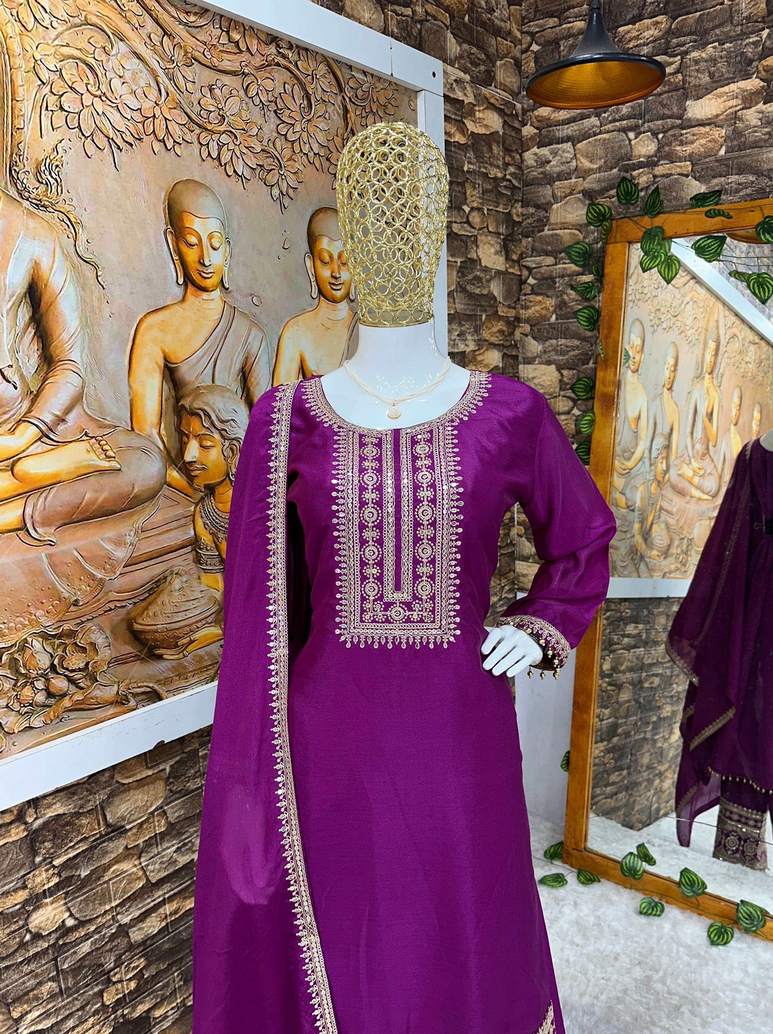 Party Wear Designer Top And Bottom With Fancy Dupatta
