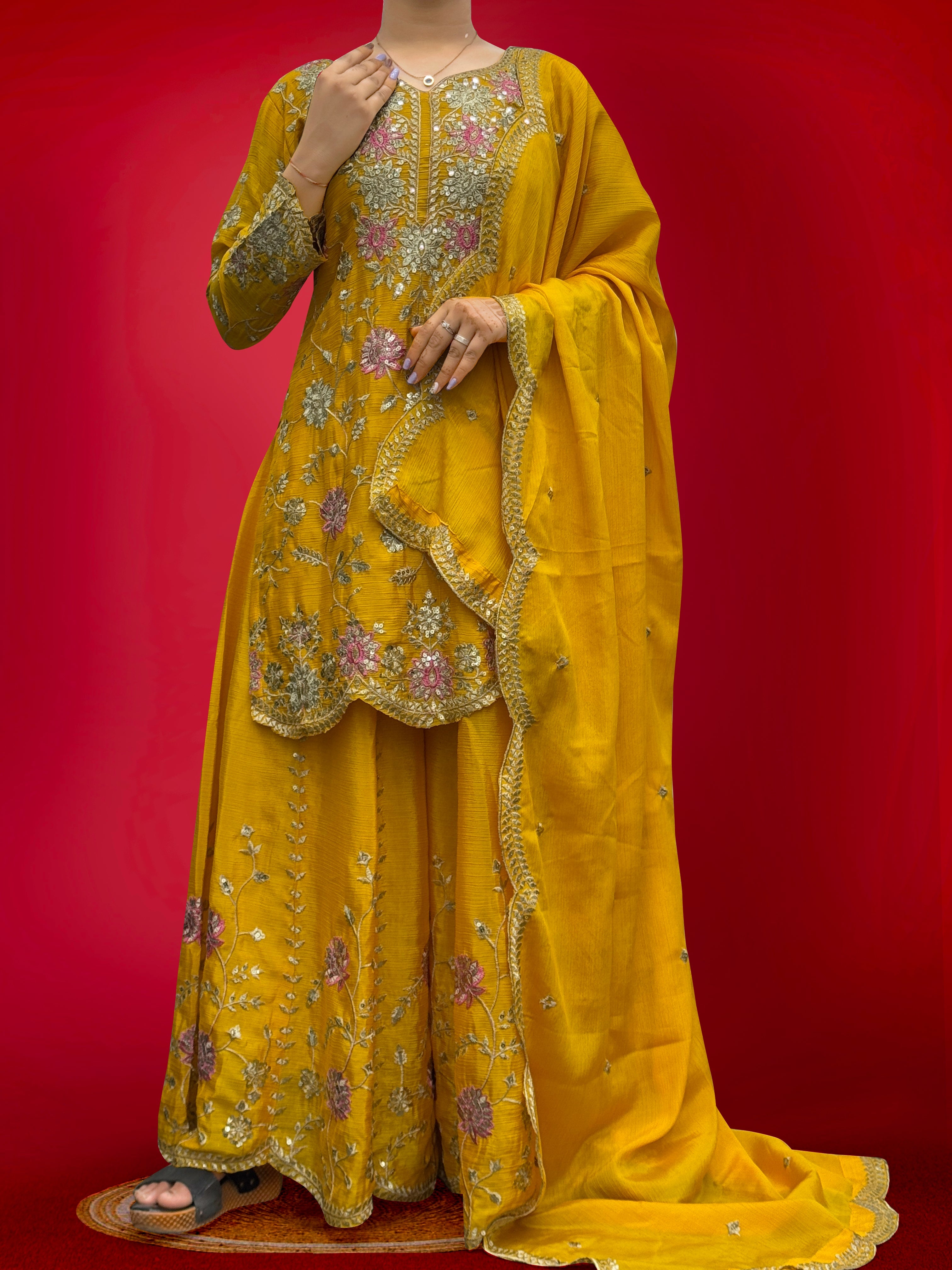 Party Wear Beautiful Top-Bottom And Fancy Dupatta