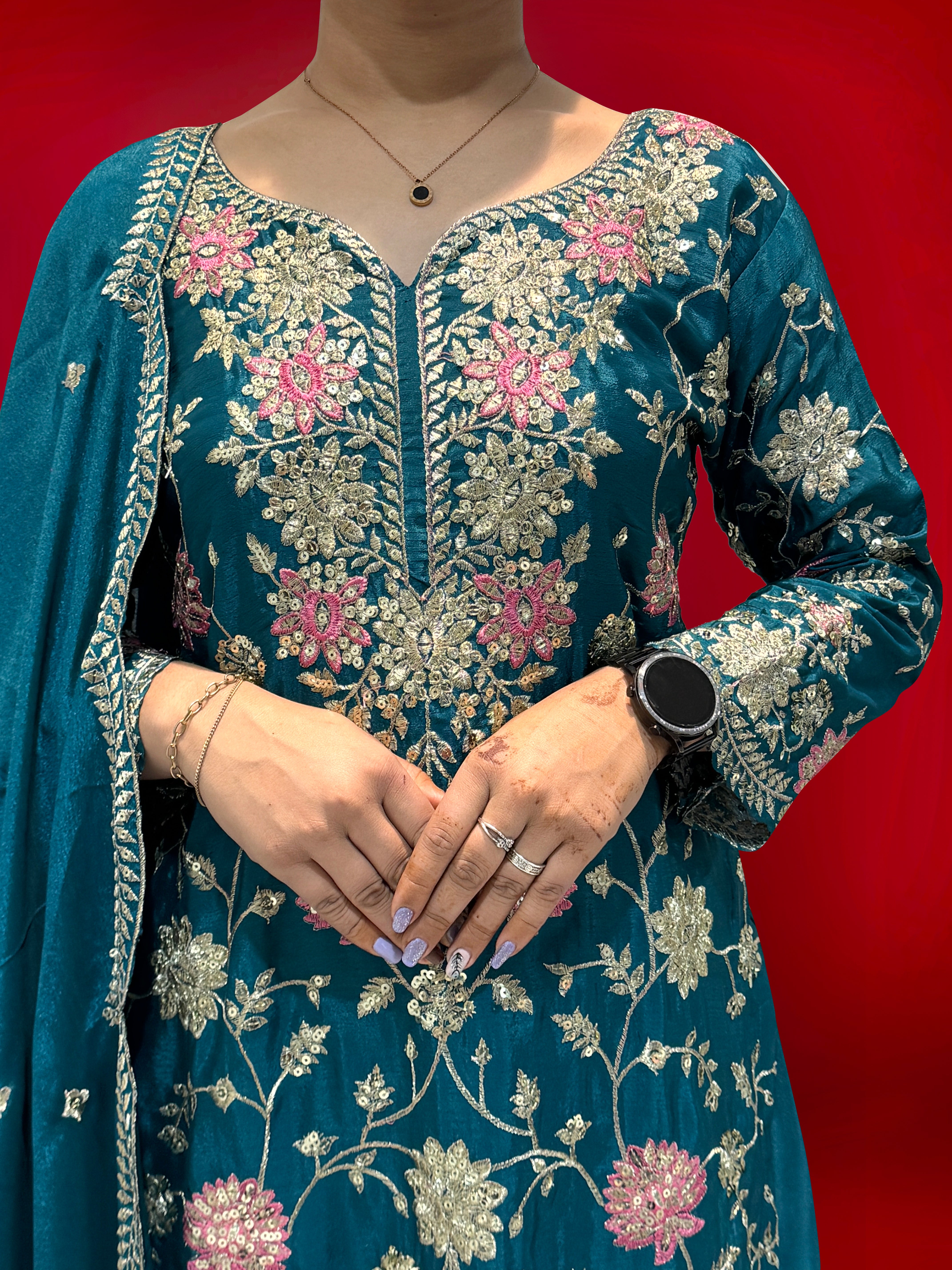 Party Wear Beautiful Top-Bottom And Fancy Dupatta