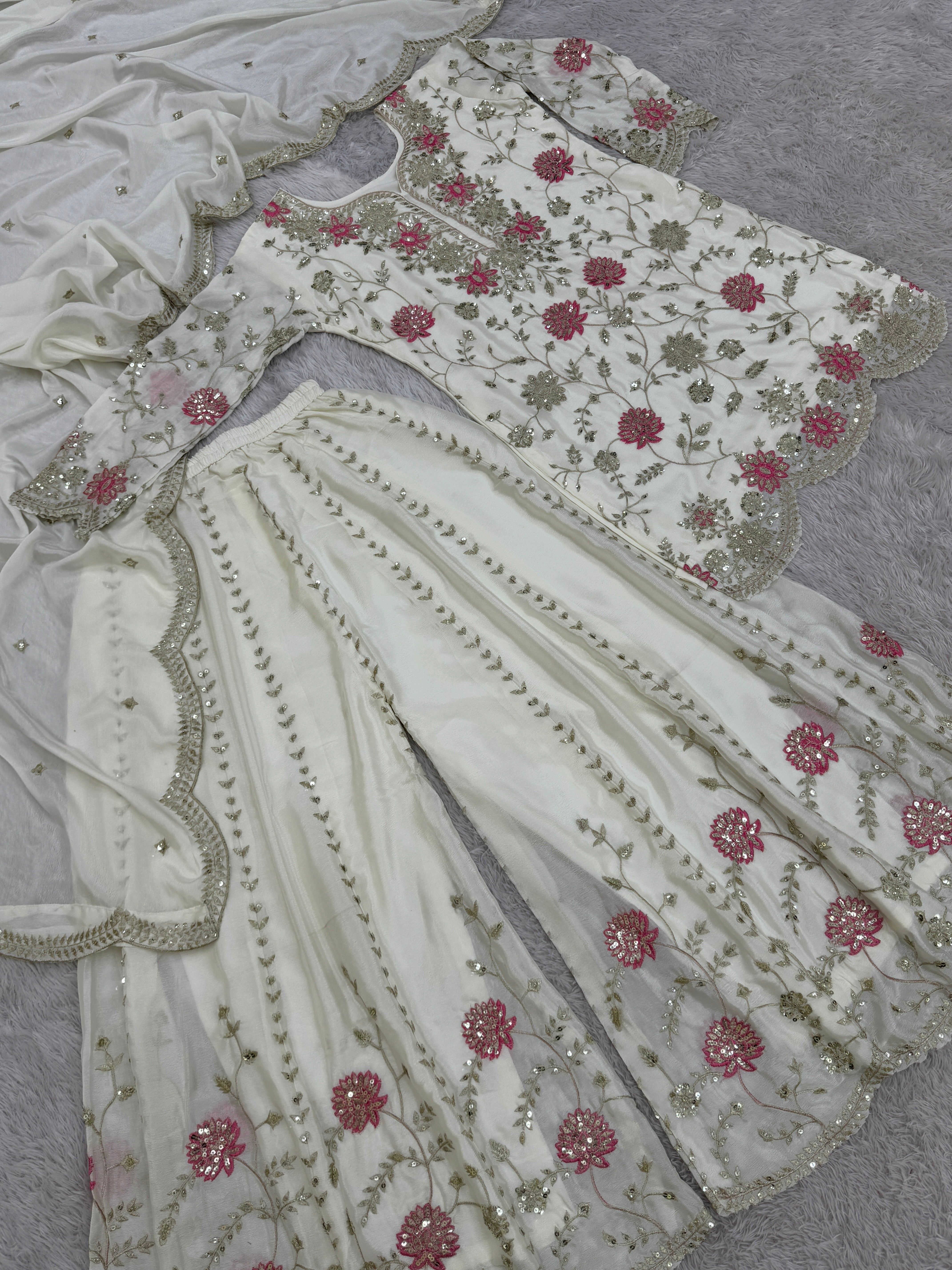Party Wear Beautiful Top-Bottom And Fancy Dupatta
