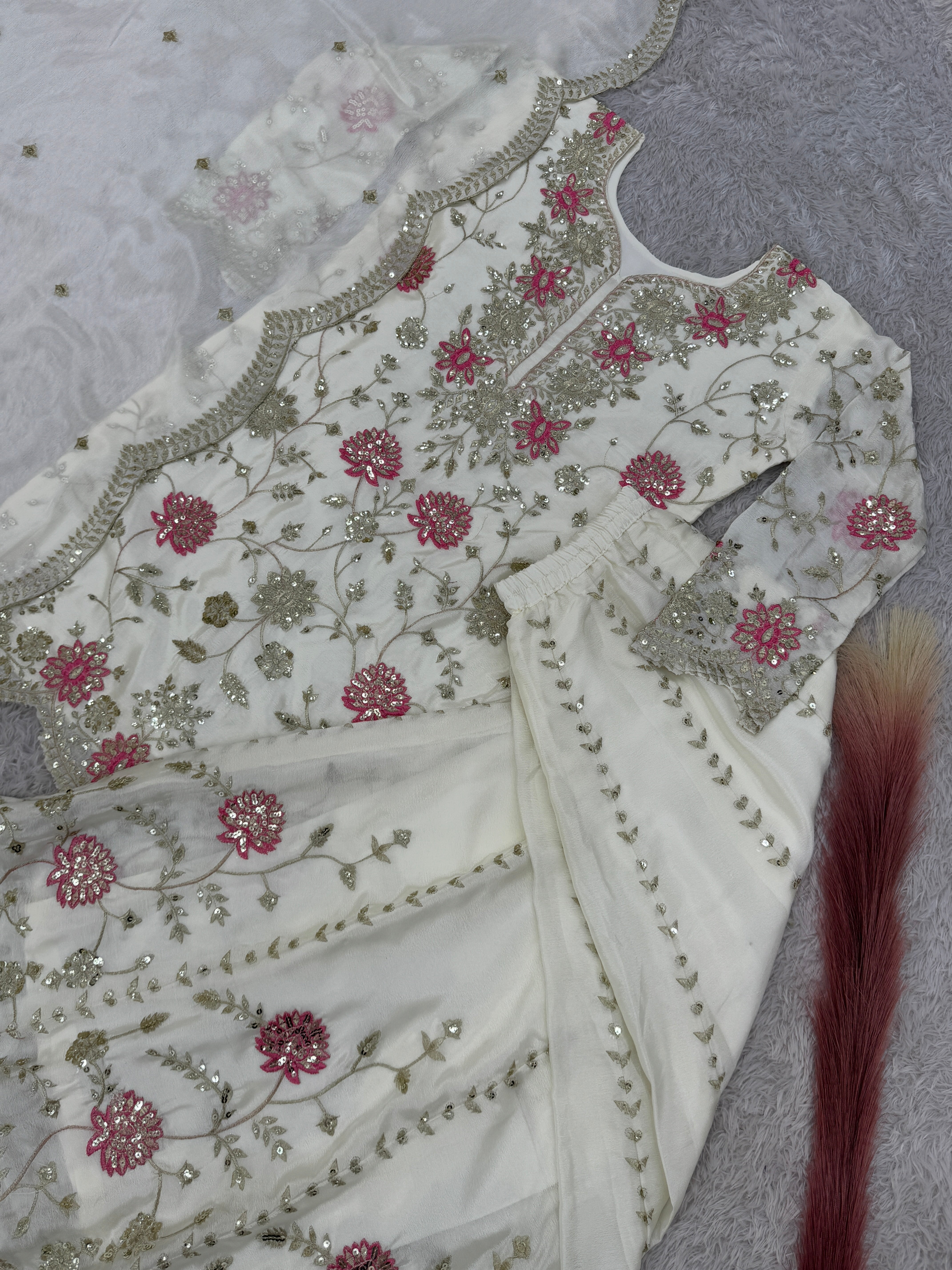 Party Wear Beautiful Top-Bottom And Fancy Dupatta