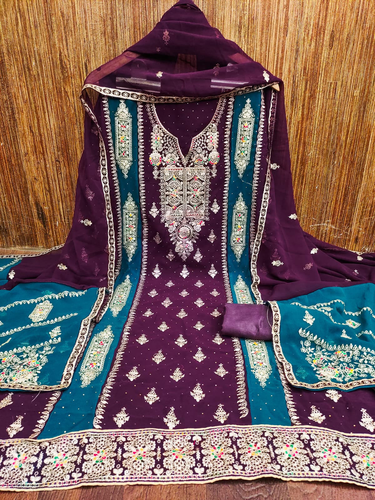 Party Wear Beautiful Top And Plazzo With Dupatta