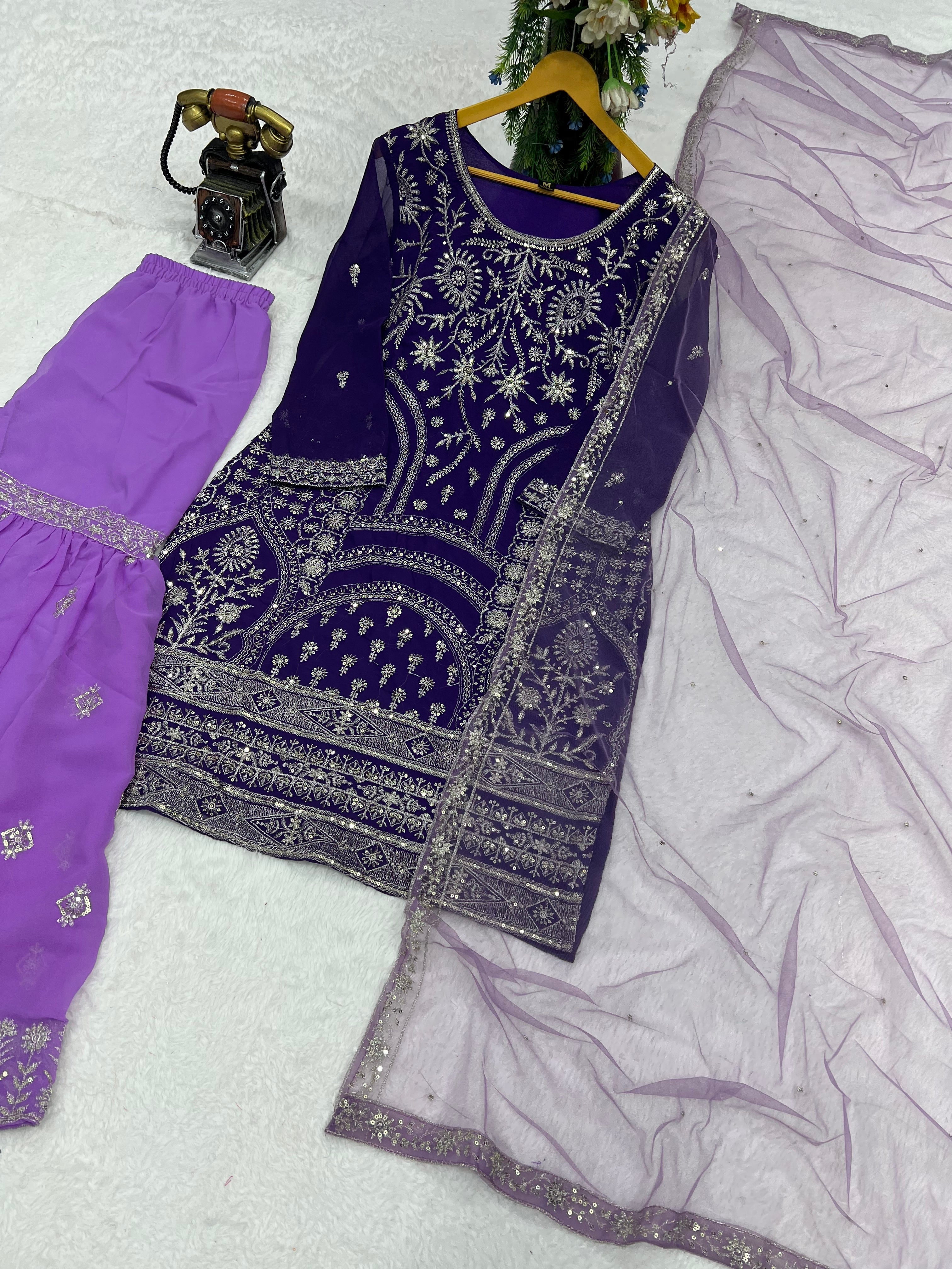Party Wear Beautiful Top-Bottom And Fancy Dupatta