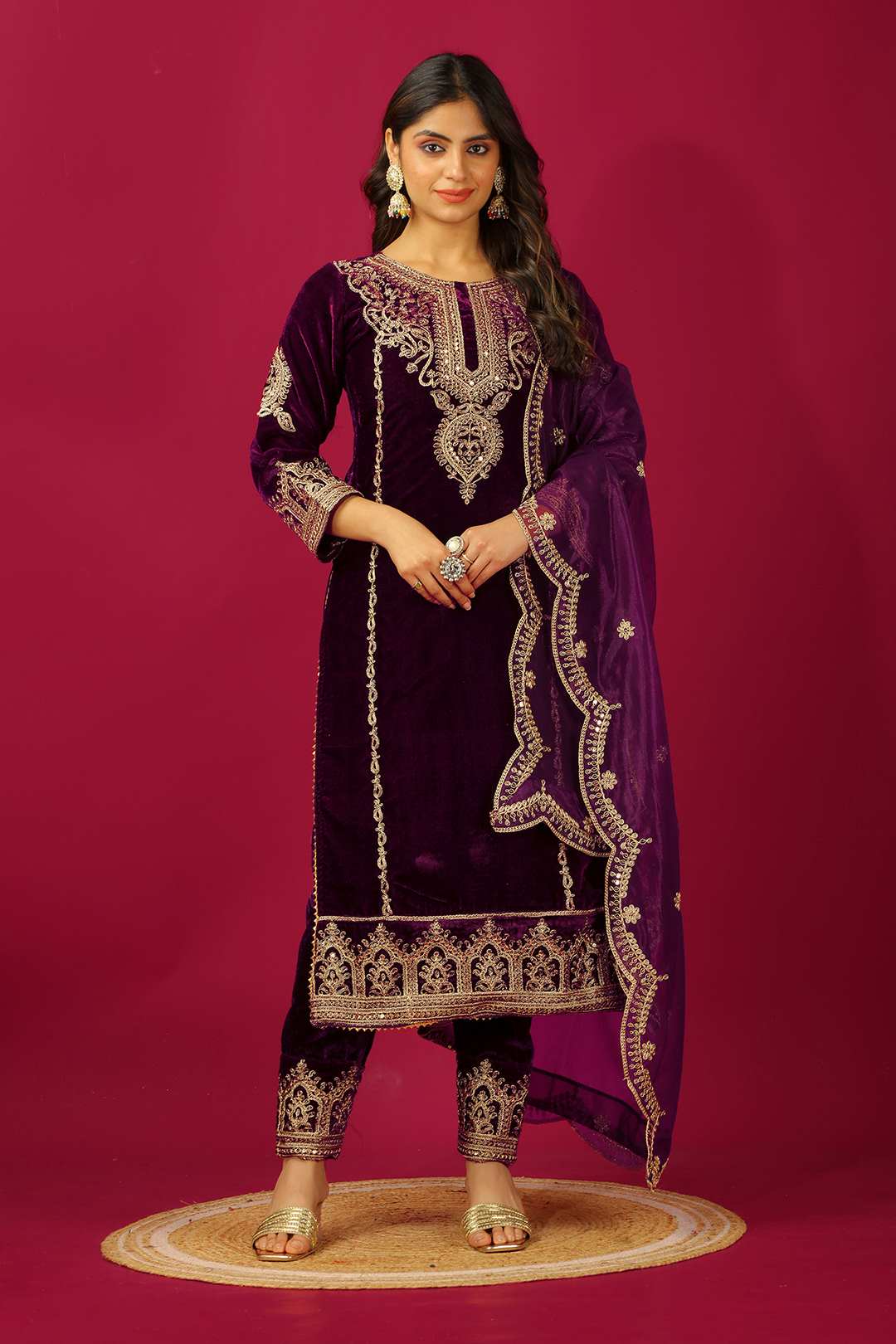 Designer Party Wear Look Top-Dupatta and Fully Stitched Bottom