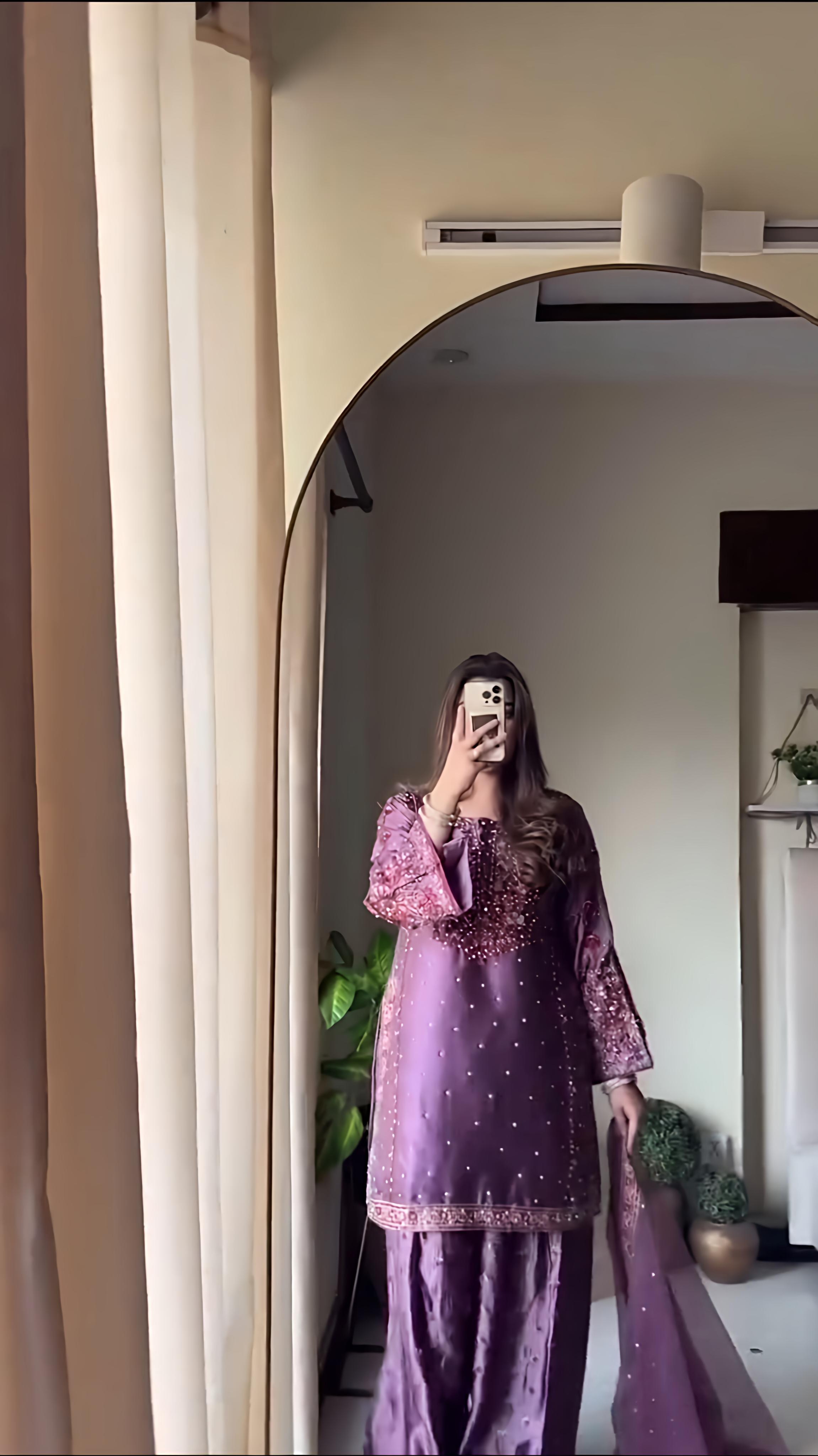 Designer Party Wear Look Top-Plazzo And Dupatta