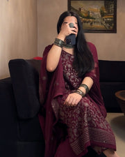 Party Wear Designer Top-Bottom And Beautiful Dupatta