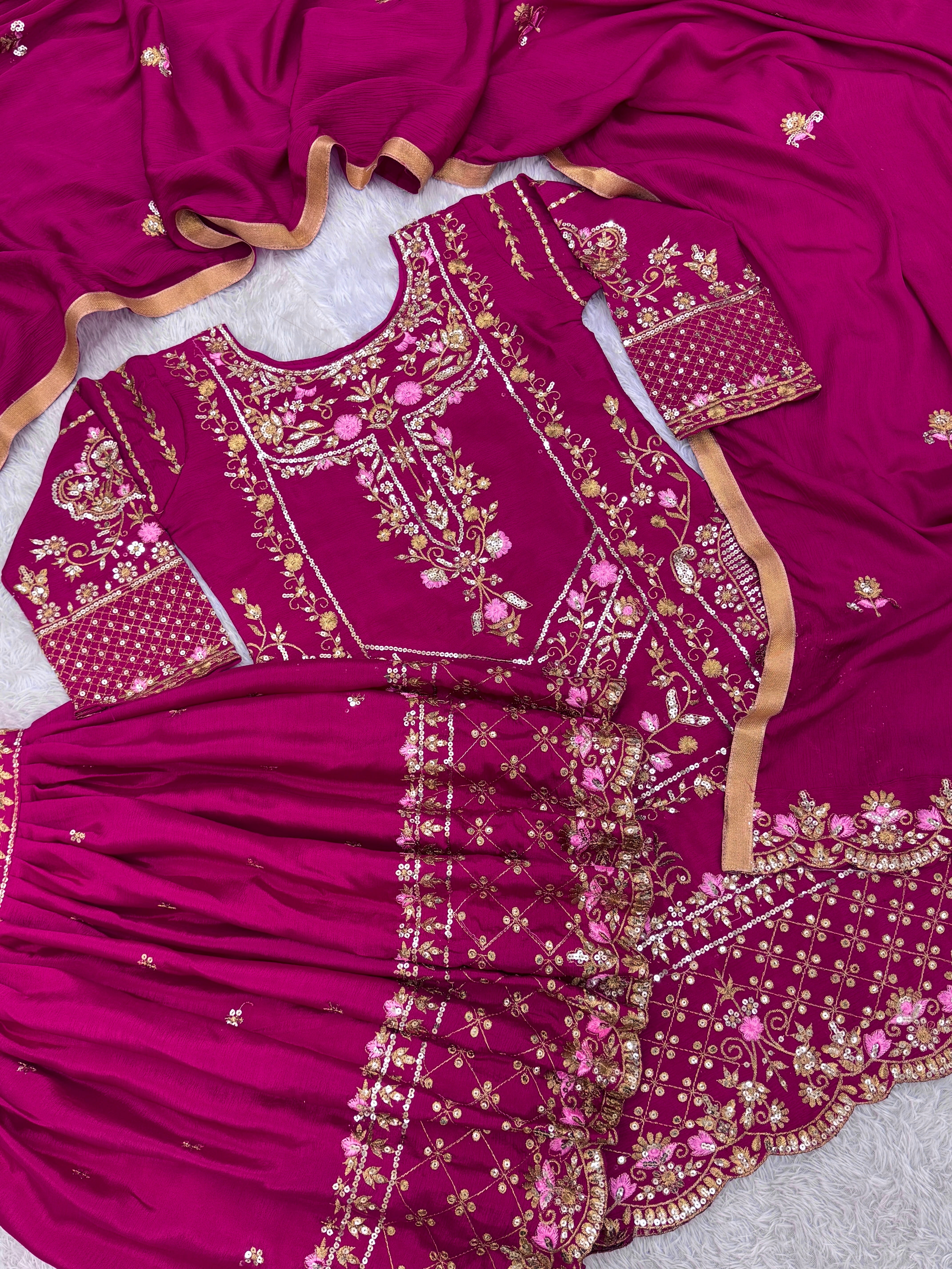 Party Wear Beautiful Top-Bottom And Fancy Dupatta