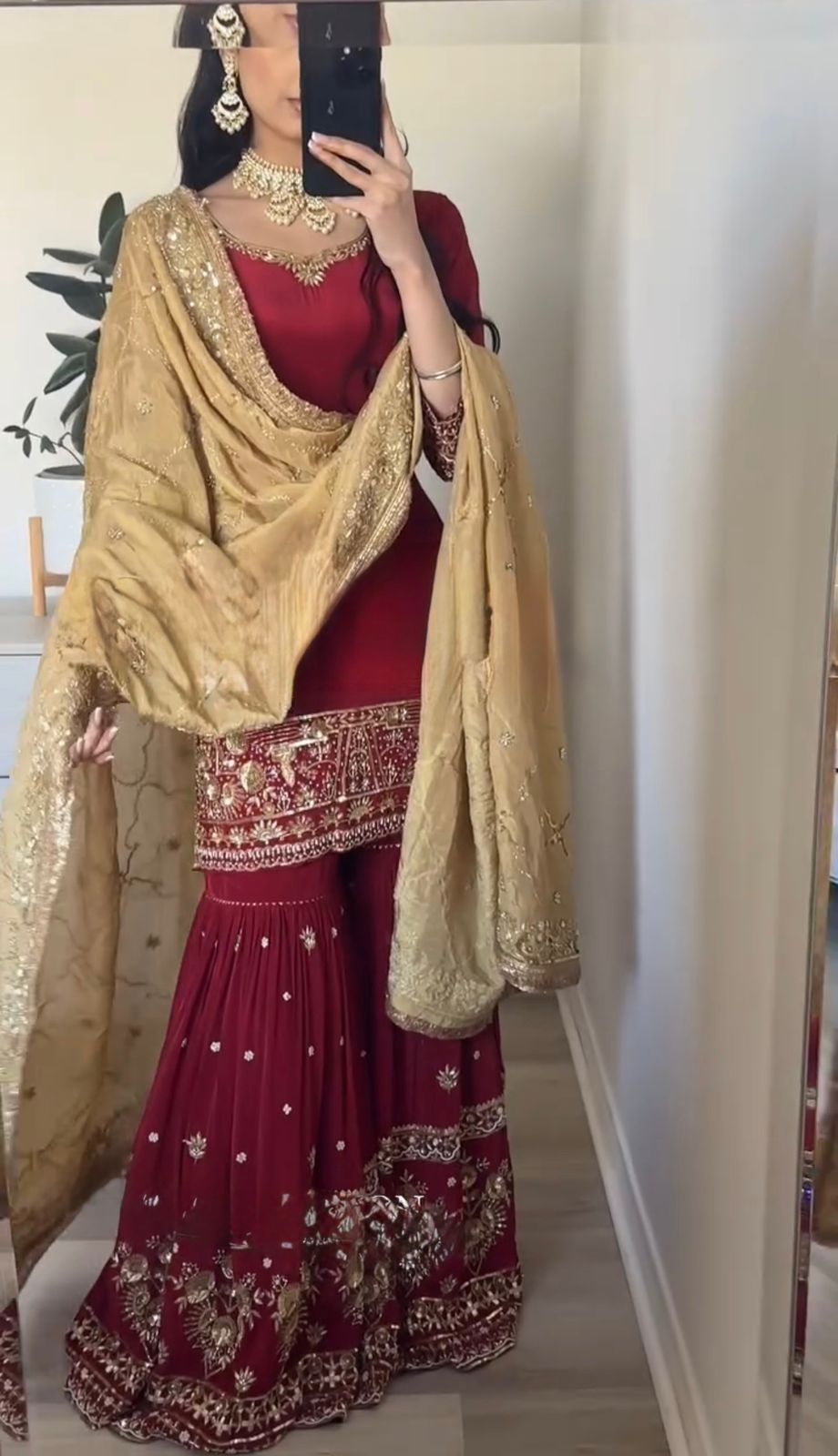 Designer Party Wear Top Bottom And Dupatta With Embroidery Work