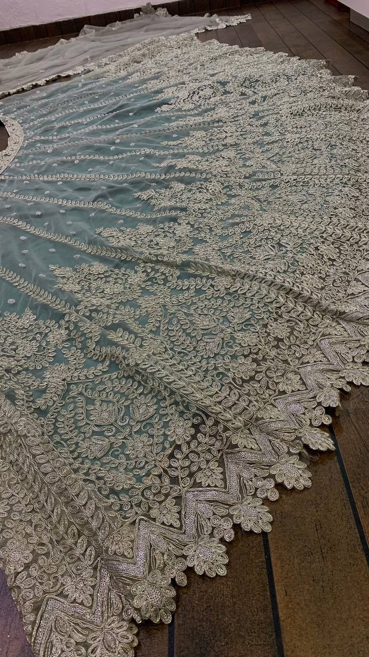 Designer Party Wear Lehenga Choli With Dori & Sequence Work