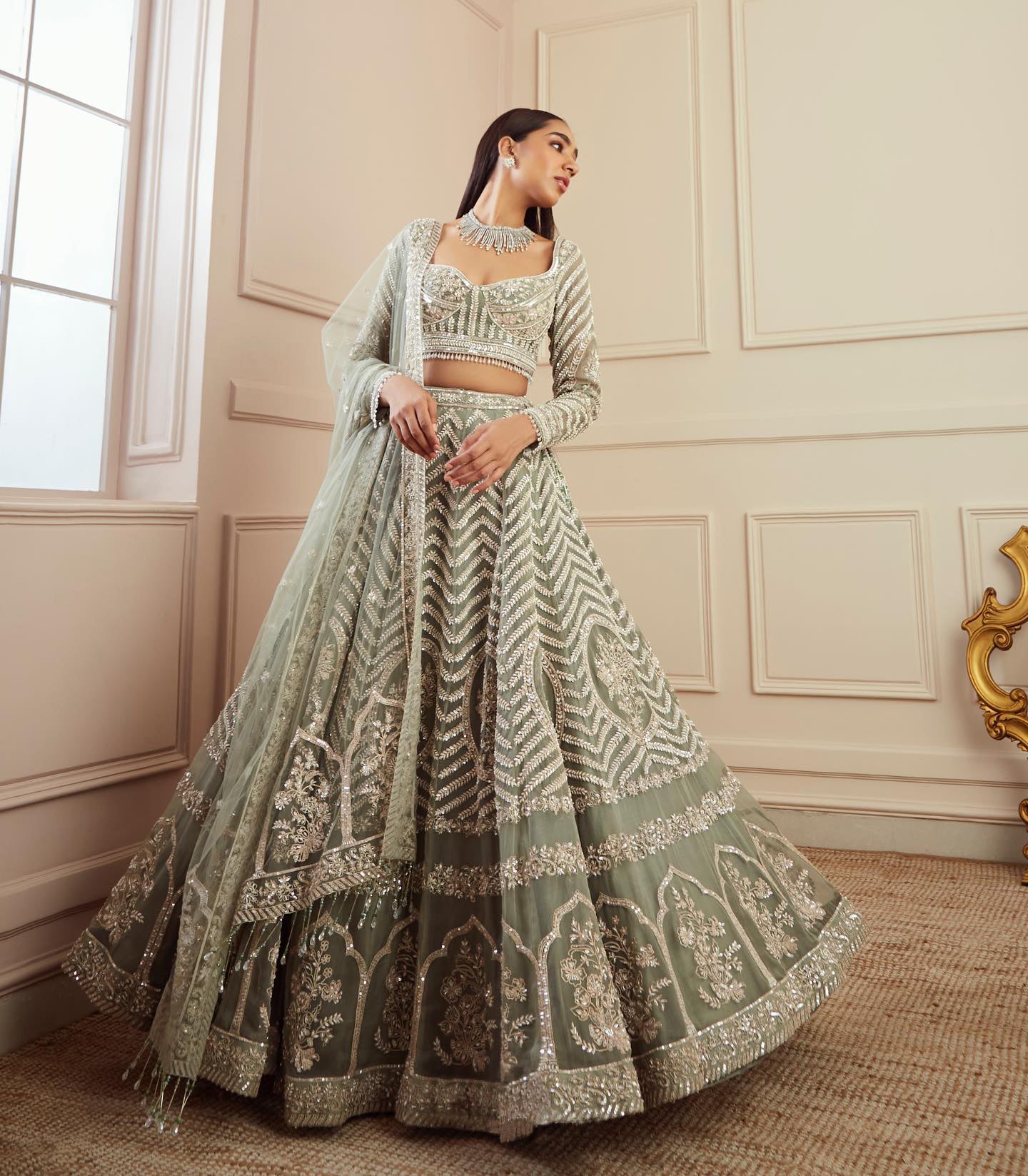 Party Wear Look Lehenga Choli With Sequence Work