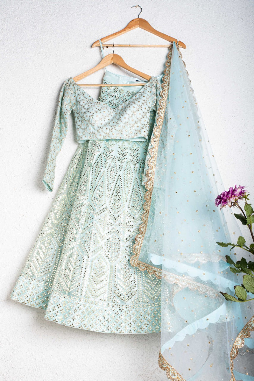Party Wear Designer Lehenga Choli With Dori And Zari Work