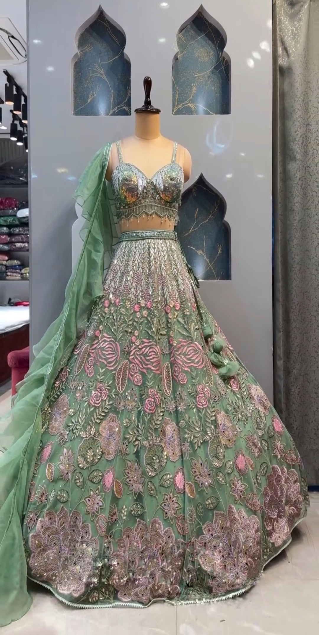 Party Wear Lehenga Choli With Sequence Embroidery Work