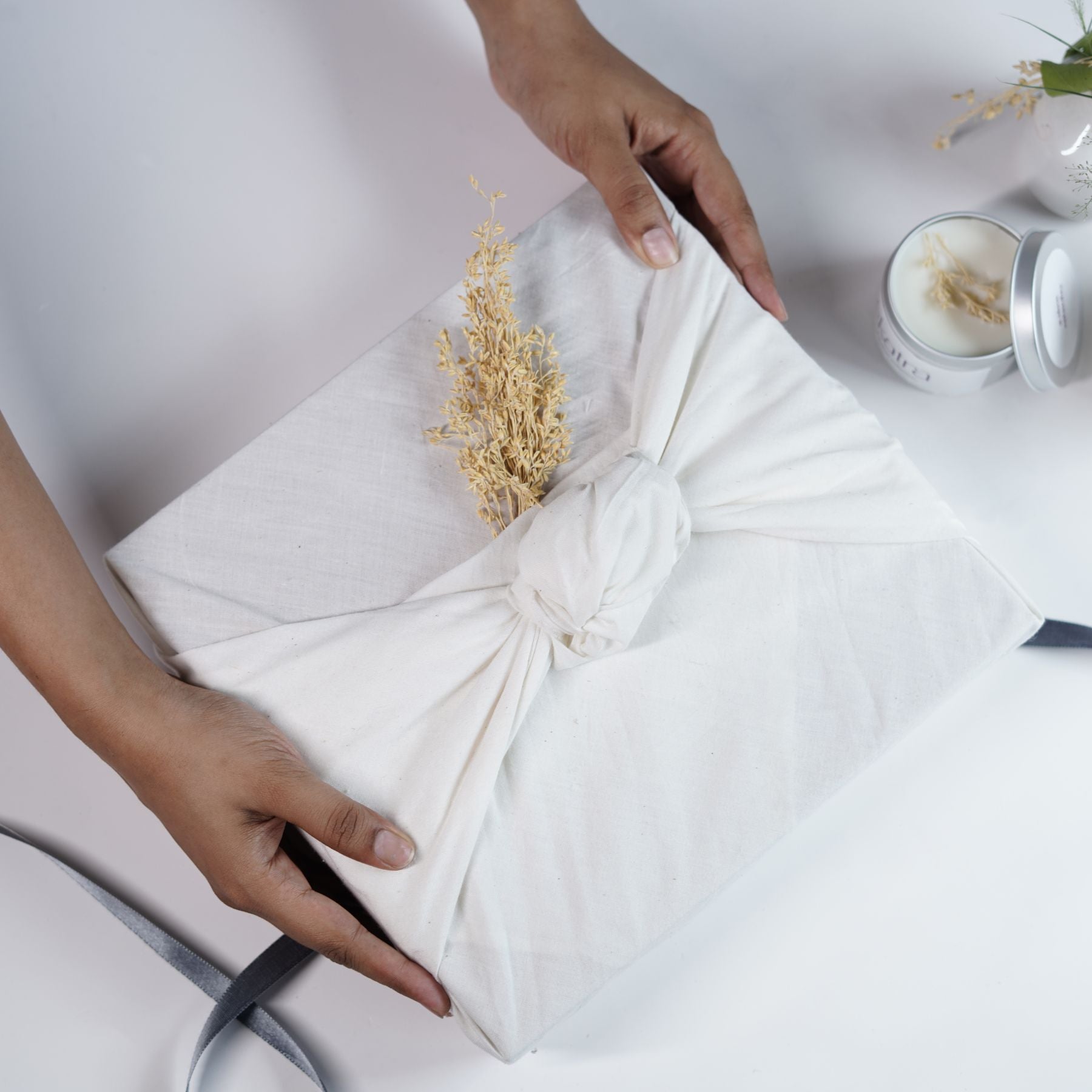 Sustainable Gratitude Hamper by Ekatra -Indigo Stripes