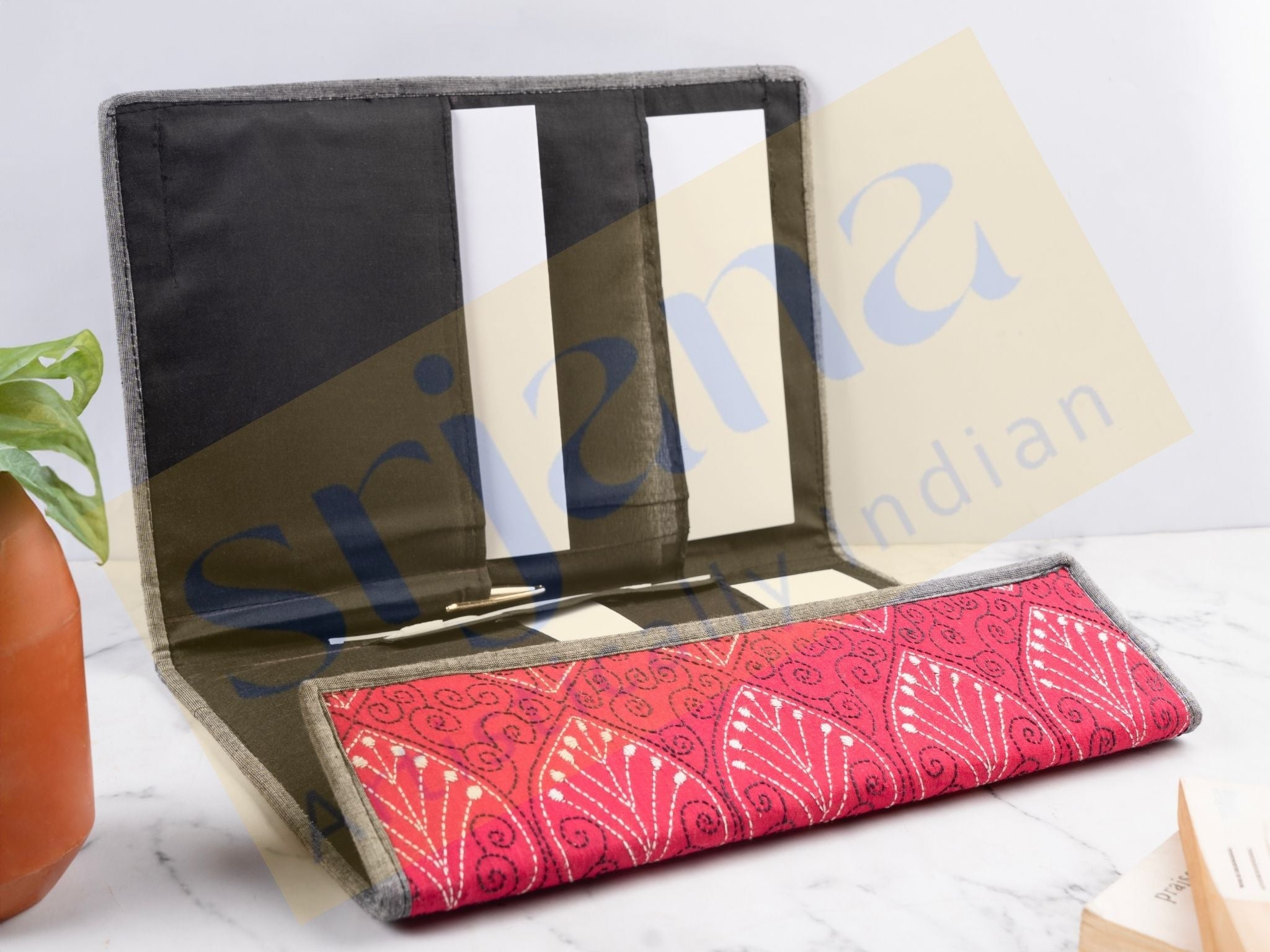 Embroidered File Folder