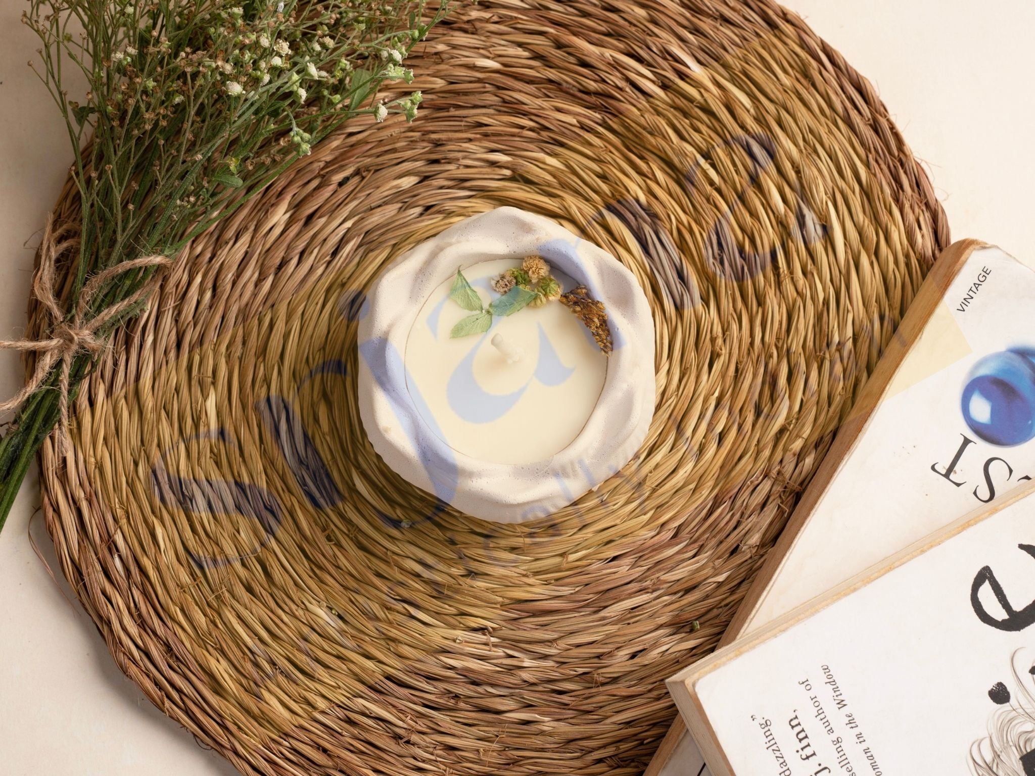 Lotus-Shaped Scented Candle