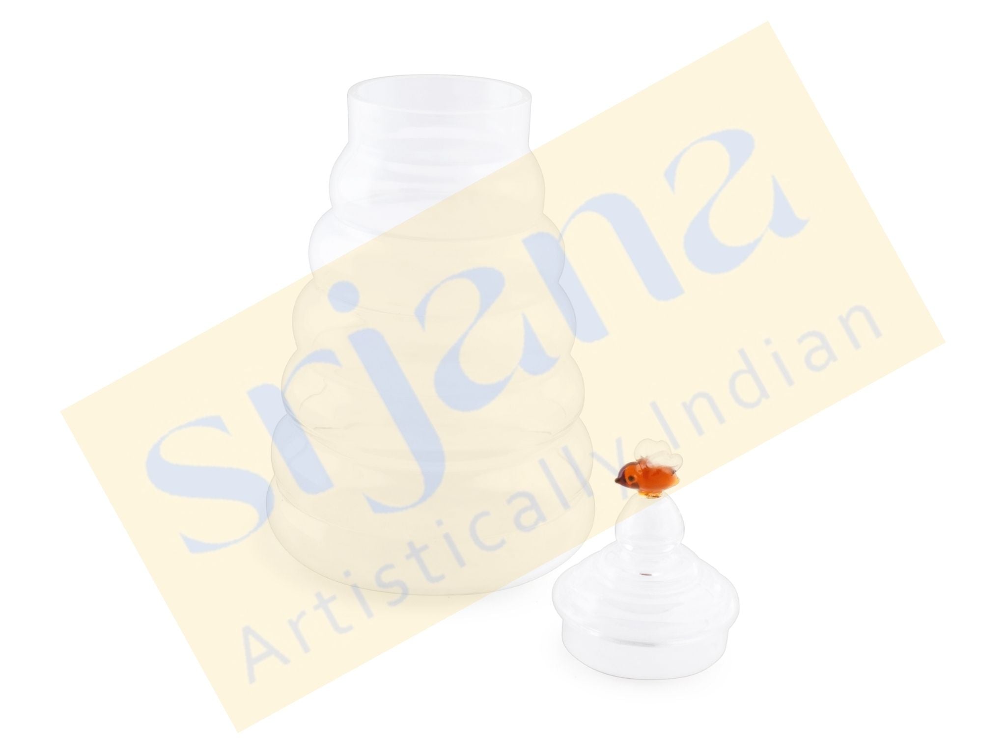Glass Honey Pot