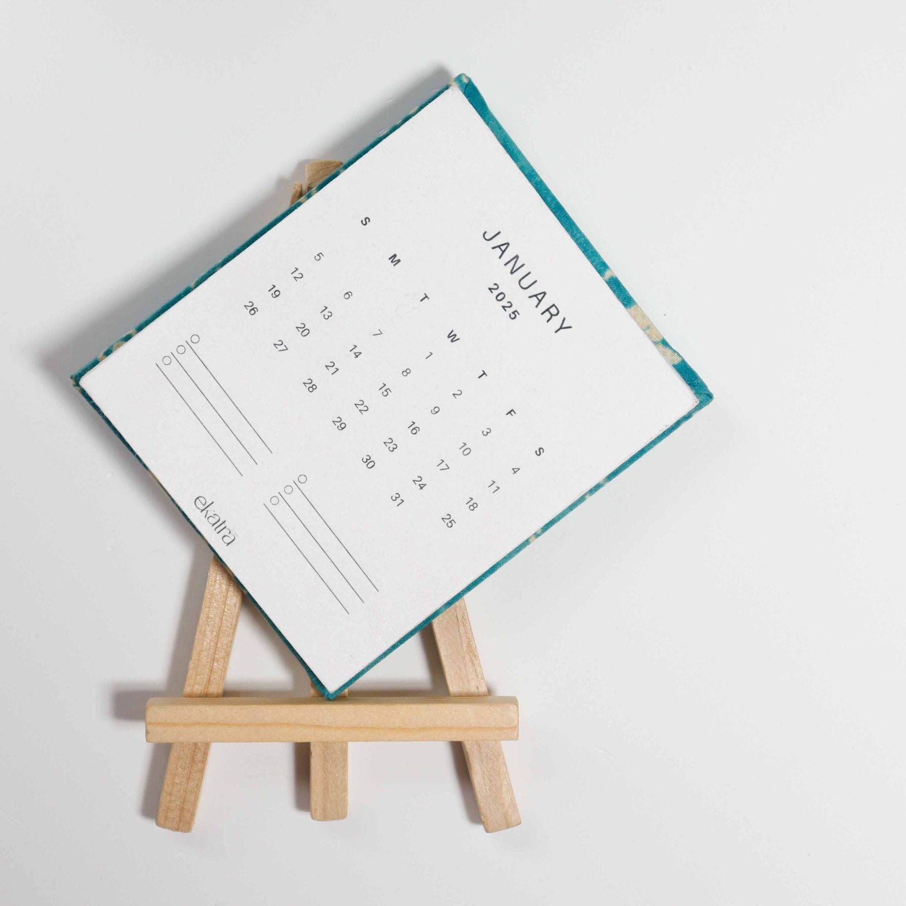 Hand Pressed Desk 2025 Calendar