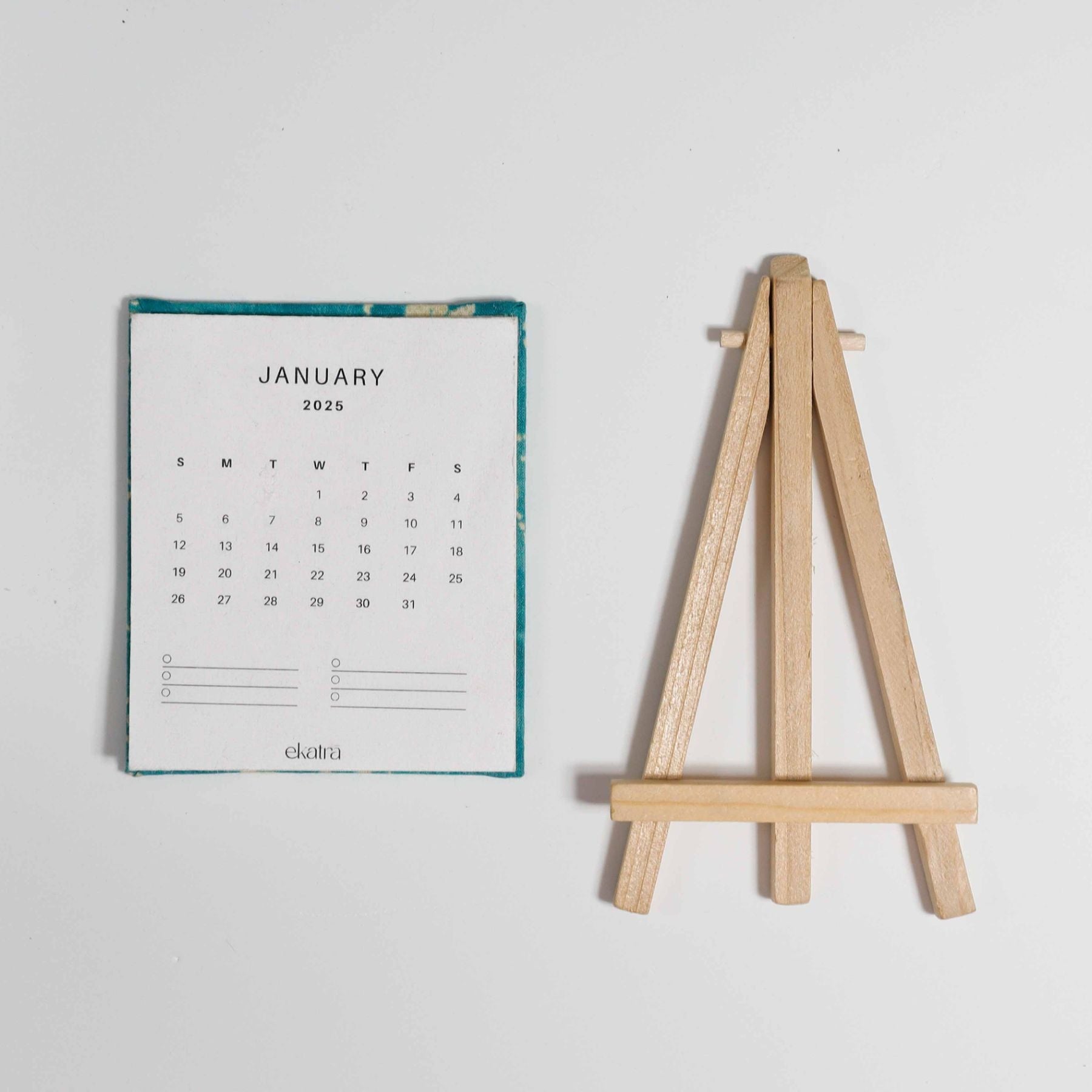 Hand Pressed Desk 2026 Calendar