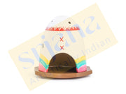 Handpainted Terracotta T-Light & Incense Stick Holder