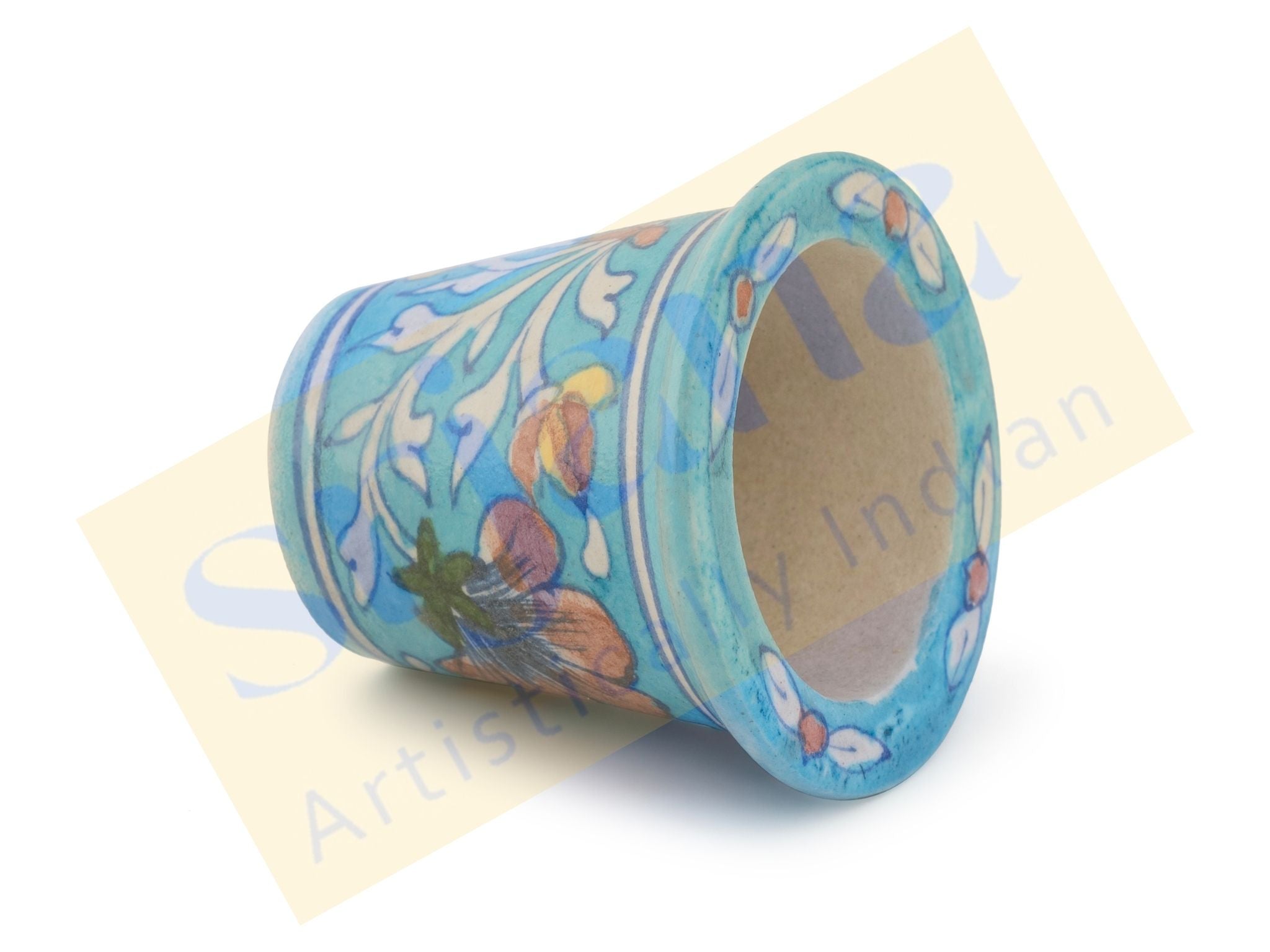 Blue Pottery Planter