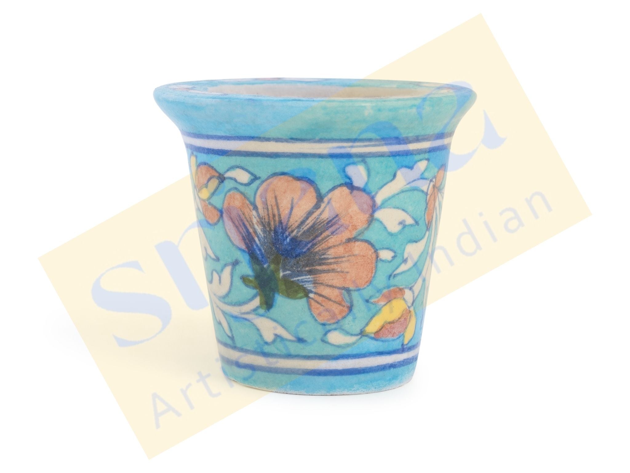 Blue Pottery Planter
