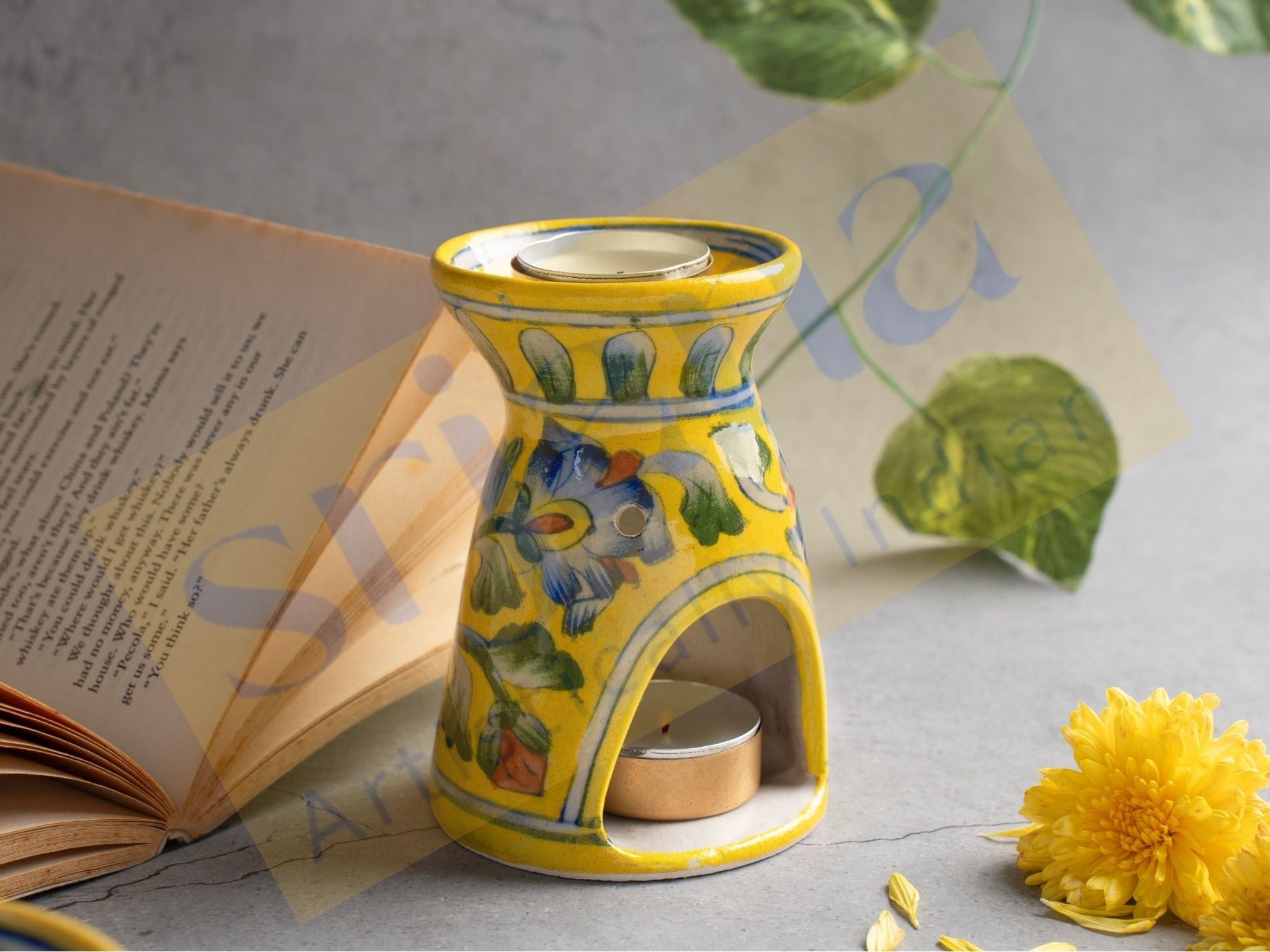 Blue Pottery Oil Burner