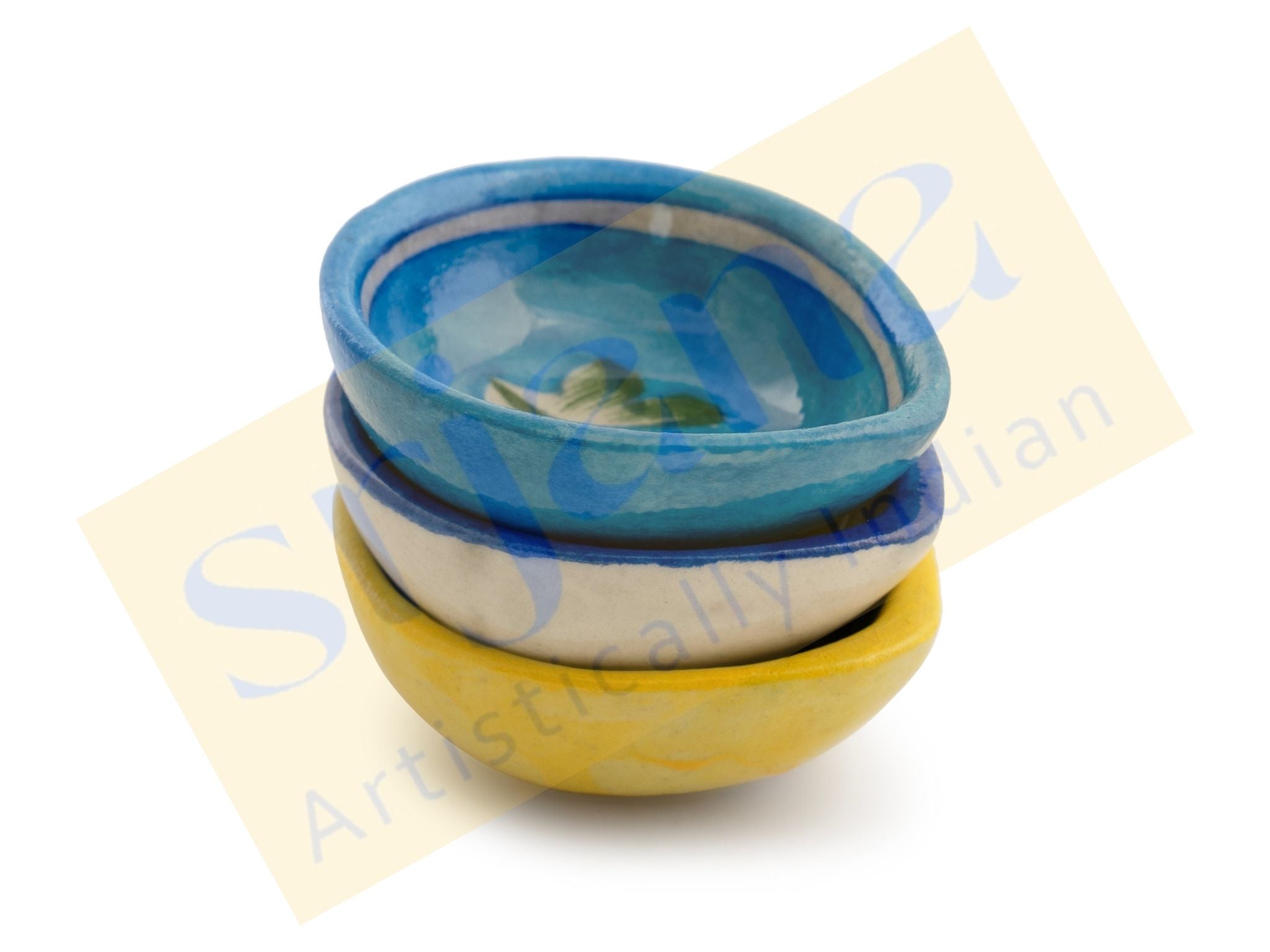Blue Pottery Diyas