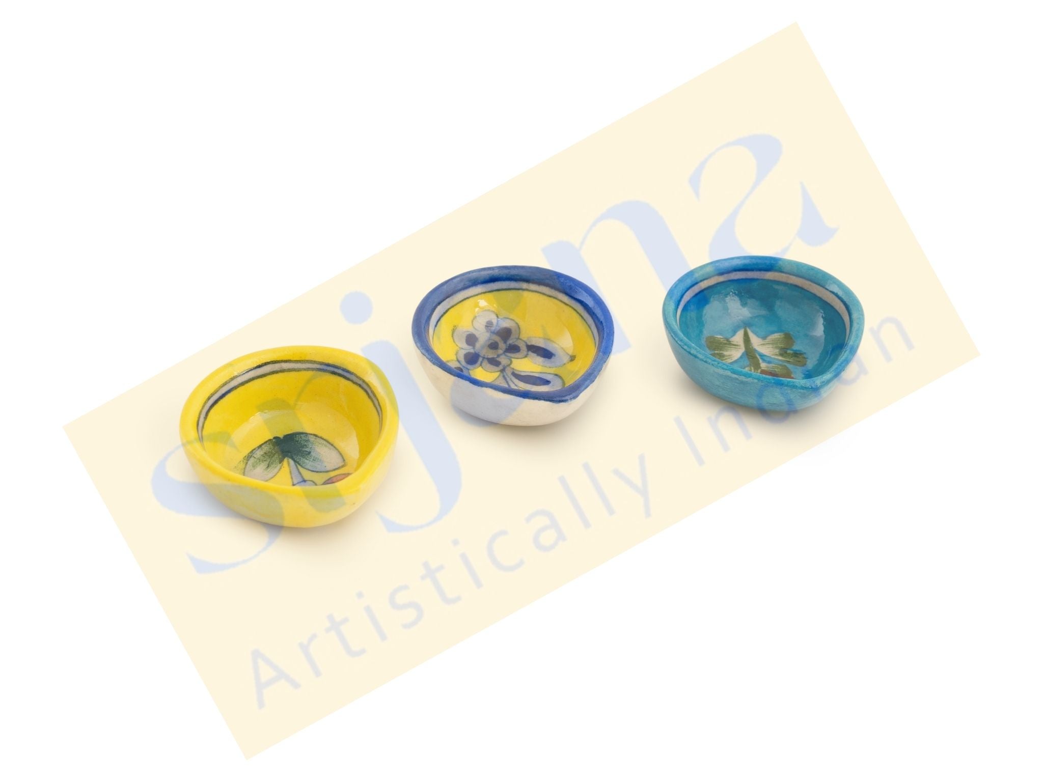 Blue Pottery Diyas